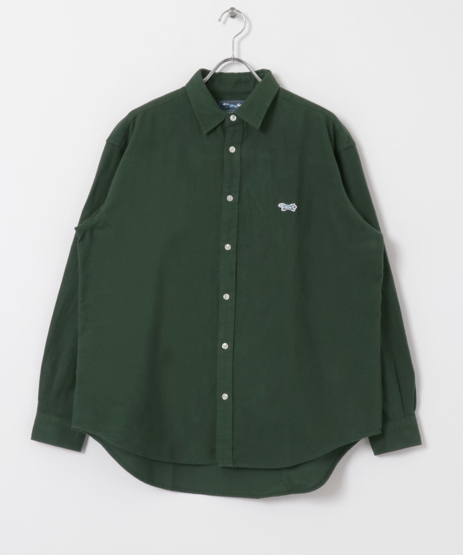 FOX Youth ワンポイント シャツ GRN M