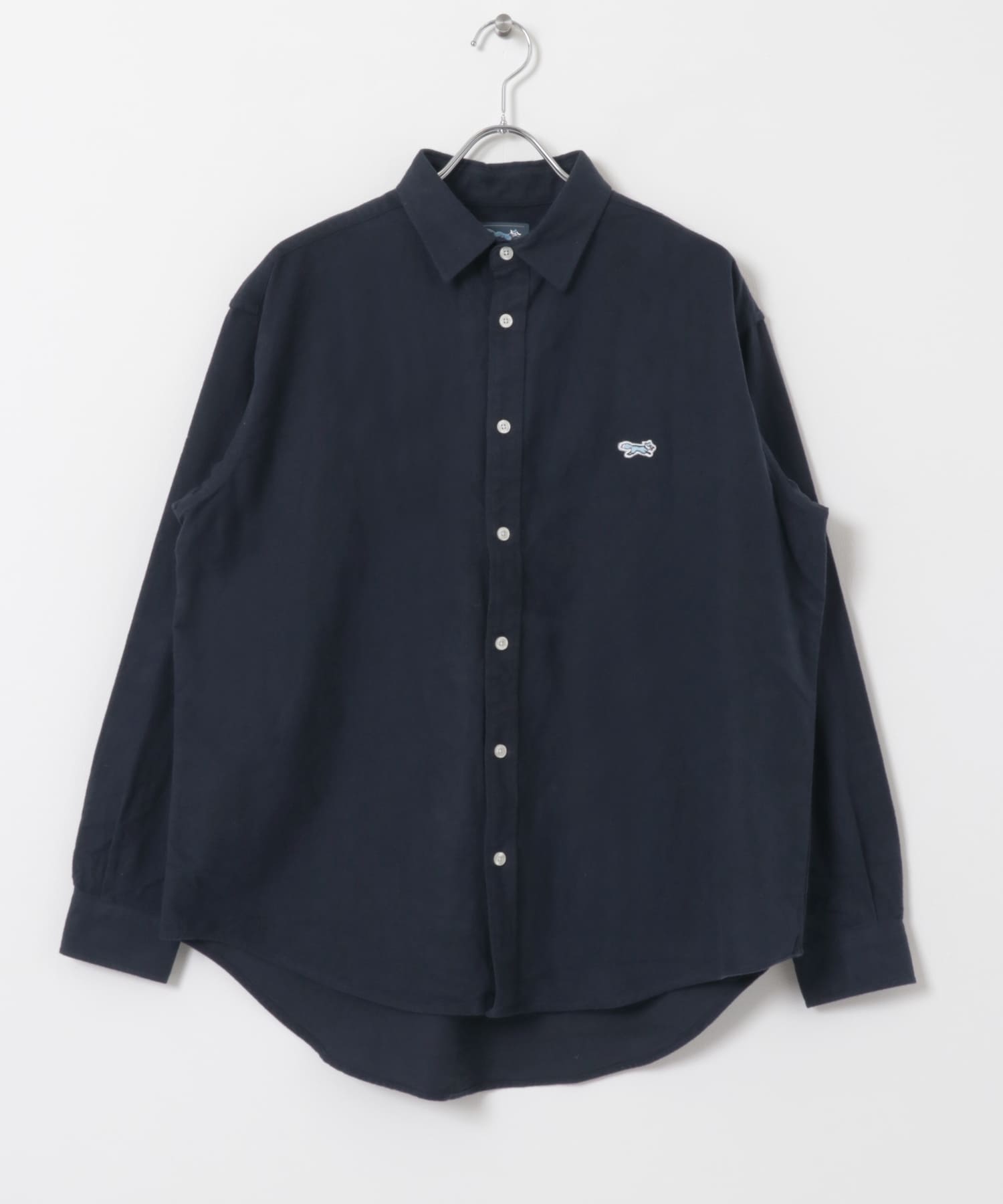 FOX Youth ワンポイント シャツ NVY M