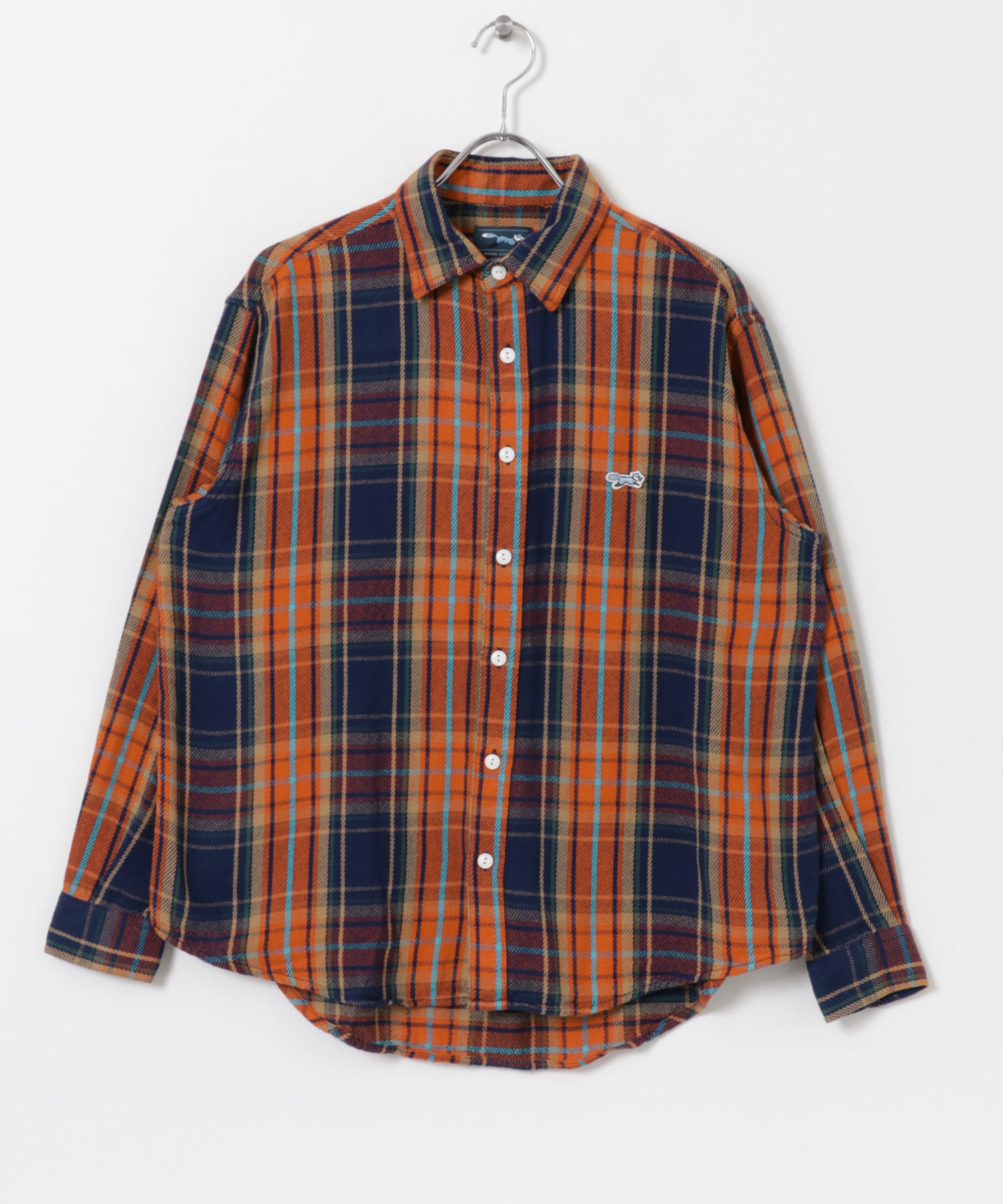 FOX Youth ワンポイント チェックシャツ CHECK C M
