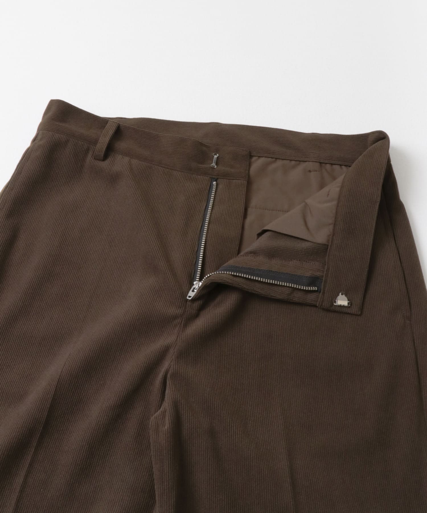 コーデュロイ ストレートパンツ BRN M