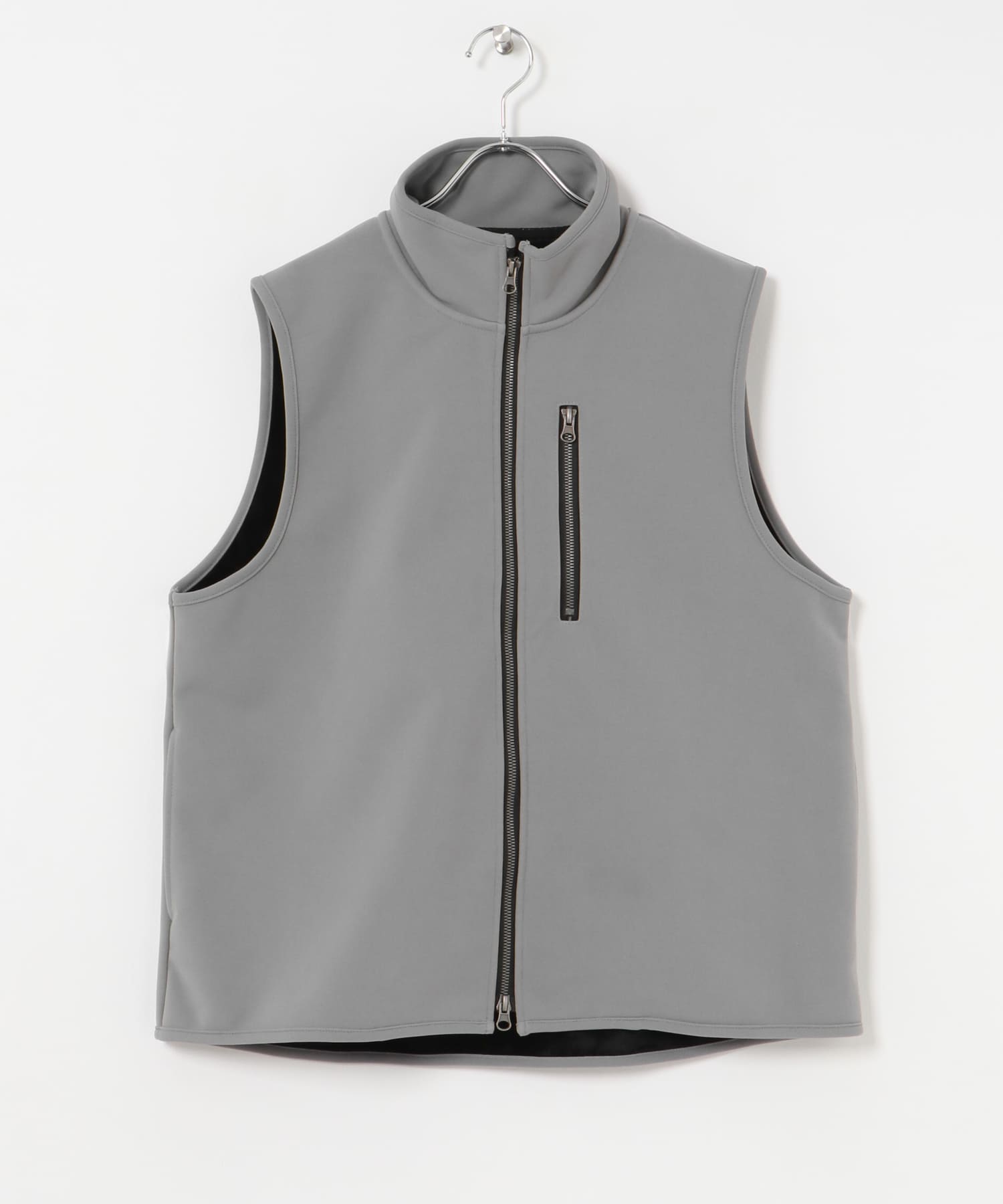 WINDPROOF 裏フリースボンディング ベスト GRY M
