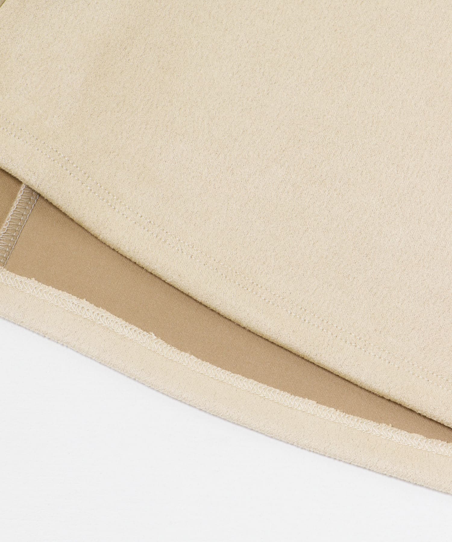 フェイクスエードタックフレアスカート L.BEIGE FREE
