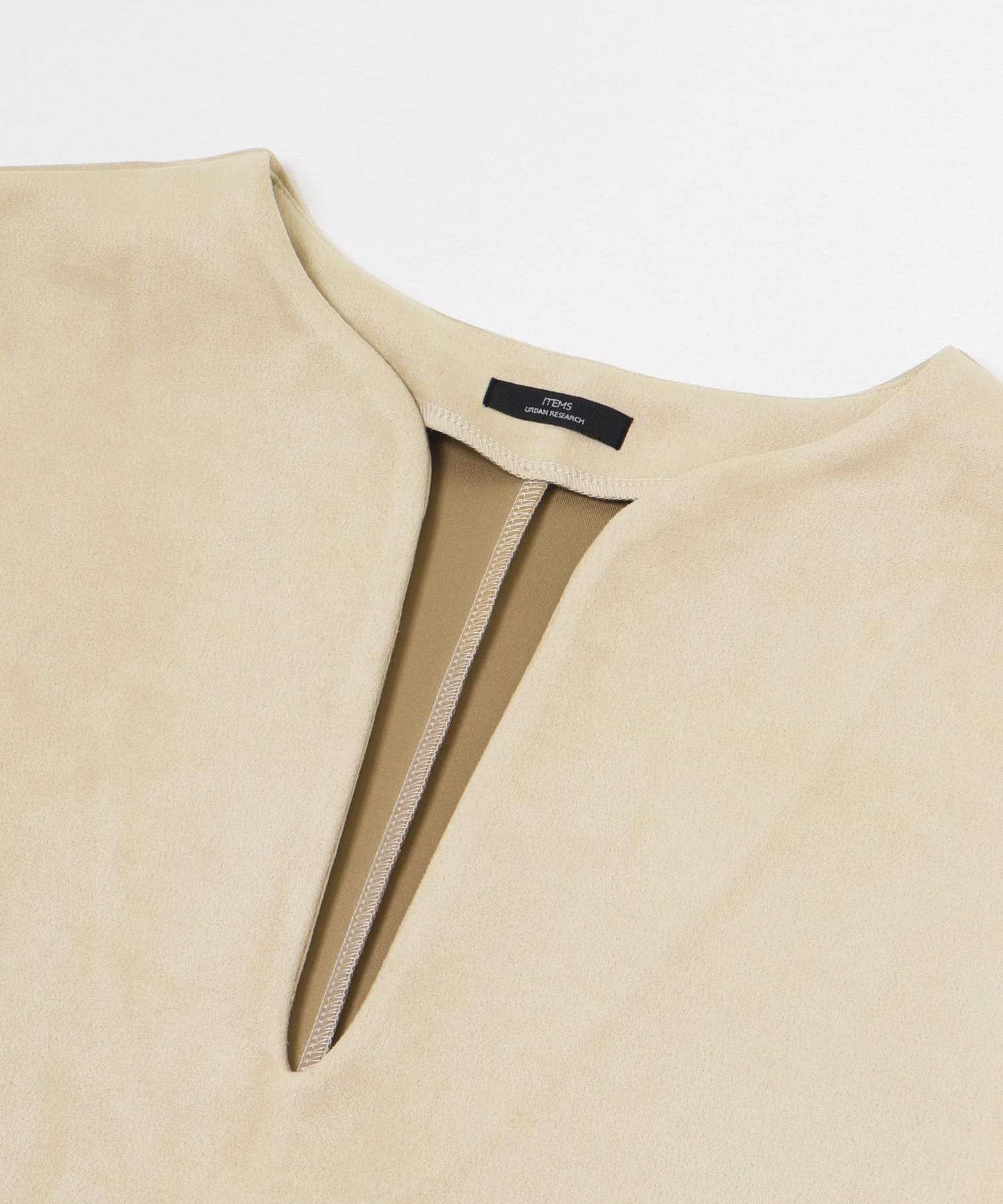 フェイクスエードジャンスカ L.BEIGE FREE