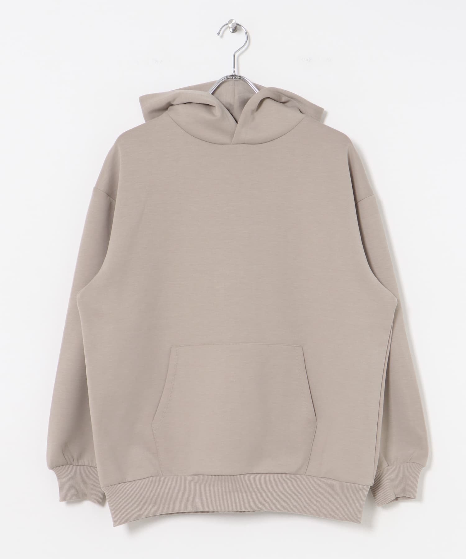 ストレッチダンボール プルオーバーパーカー L.BEIGE M