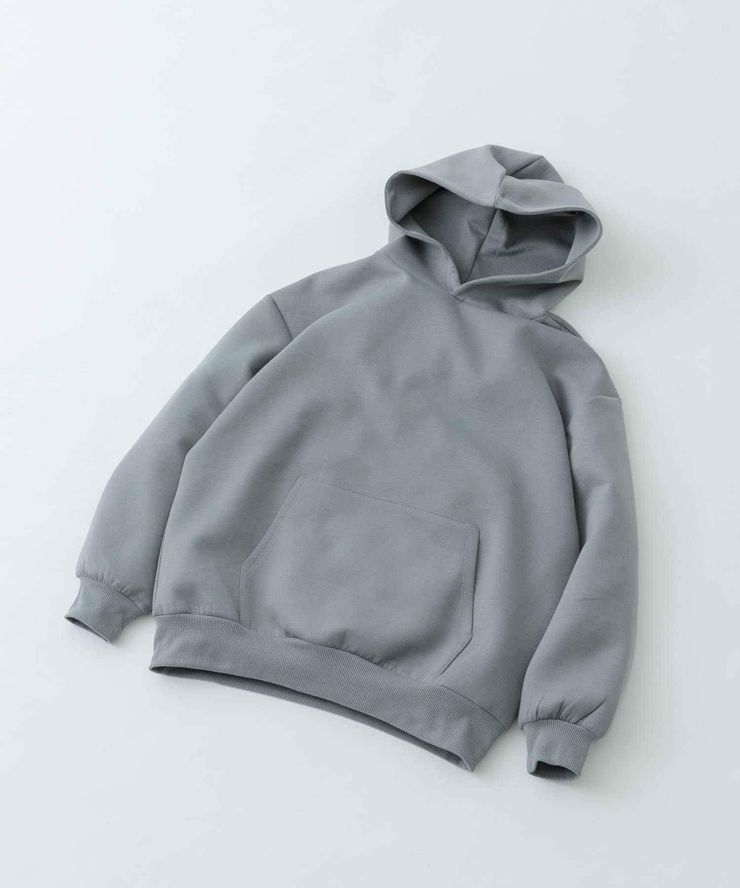 ストレッチダンボール プルオーバーパーカー GRY M