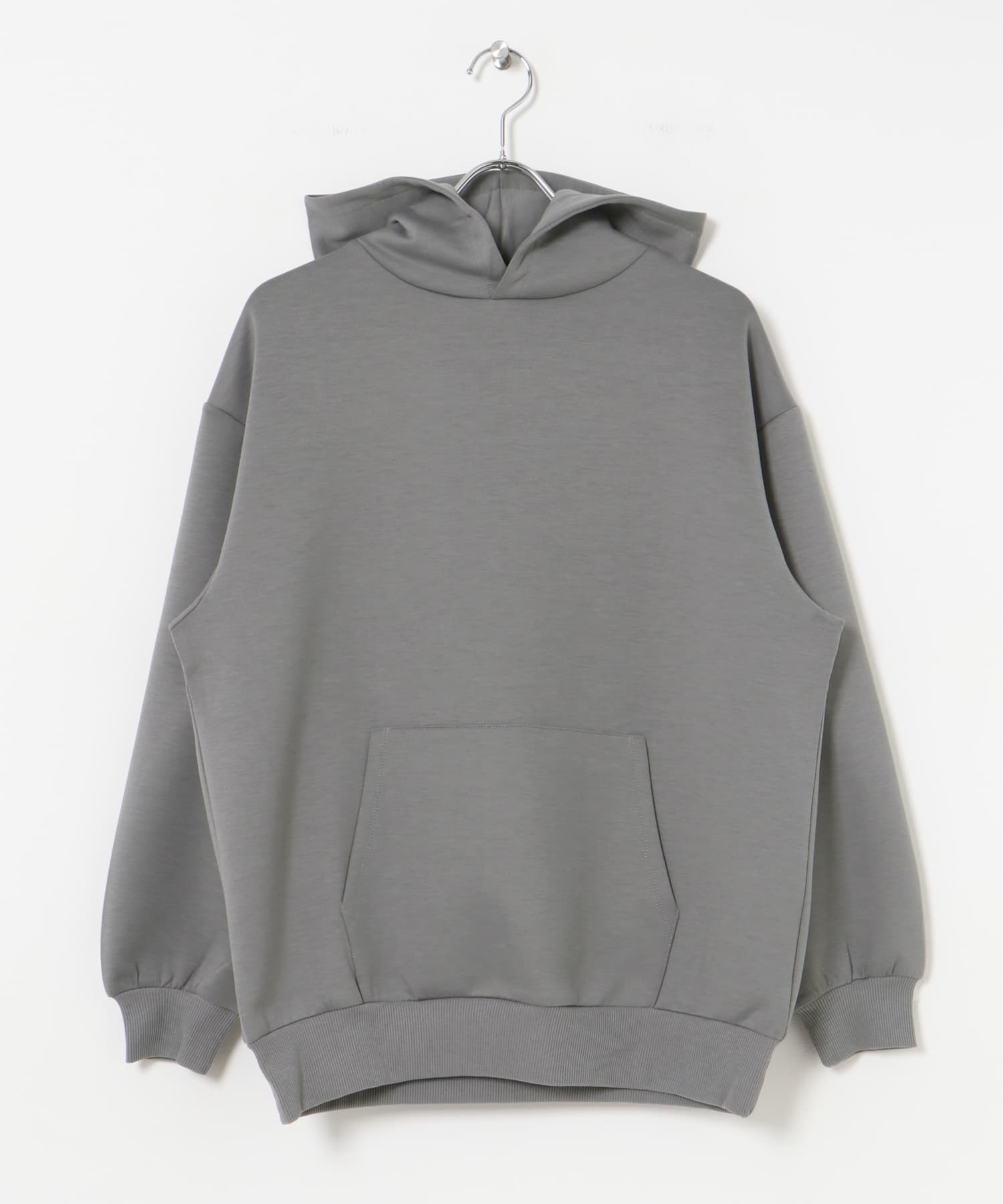 ストレッチダンボール プルオーバーパーカー GRY M