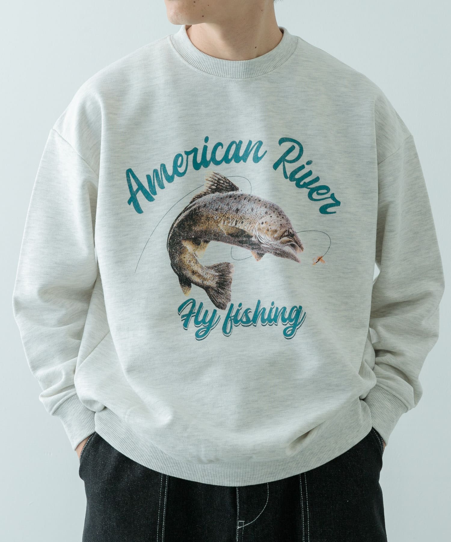 クルーネックスエット fishing OML M