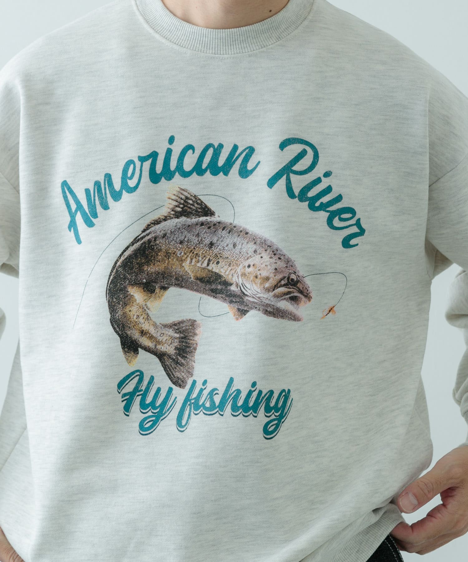 クルーネックスエット fishing OML M