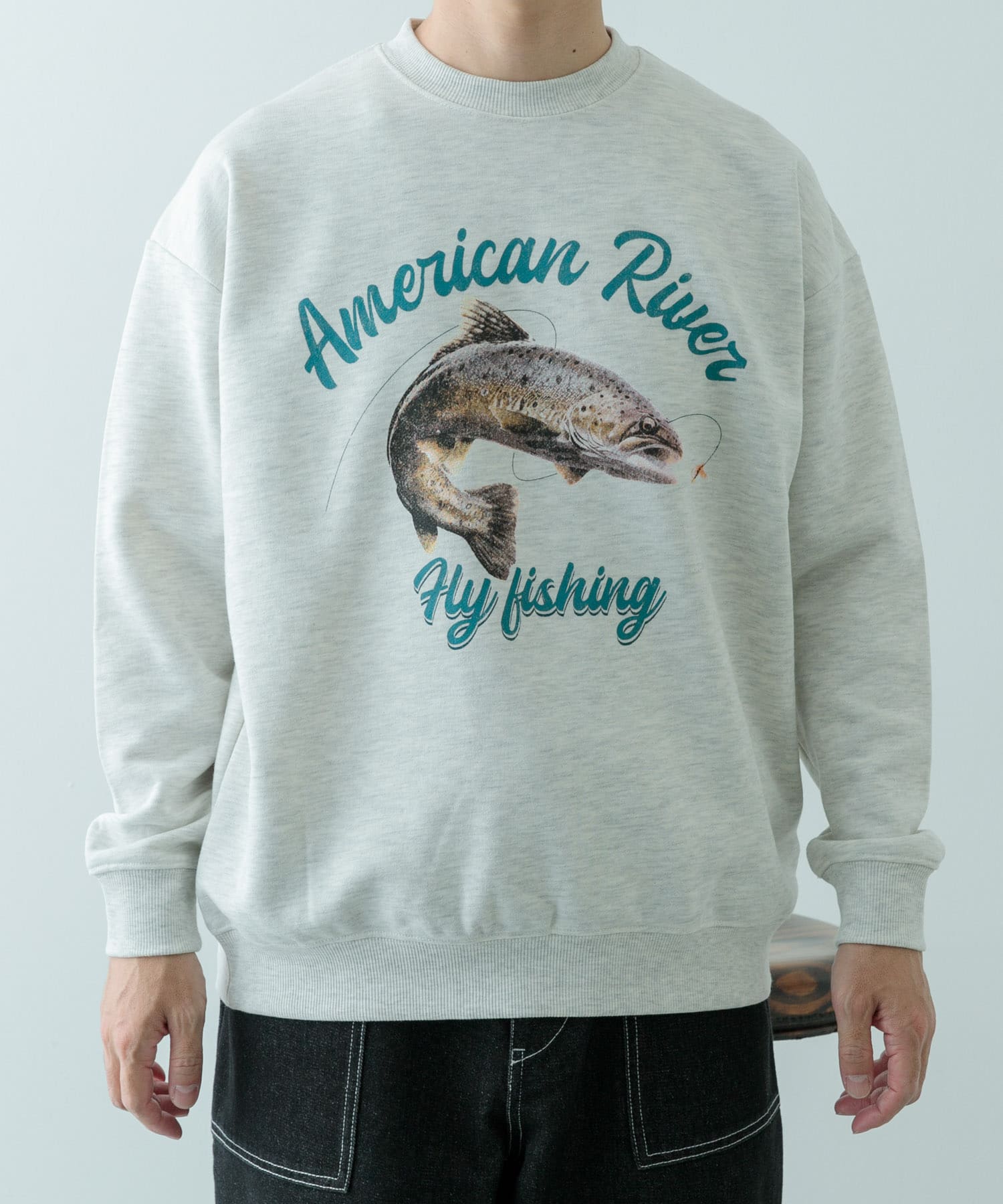 クルーネックスエット fishing OML M