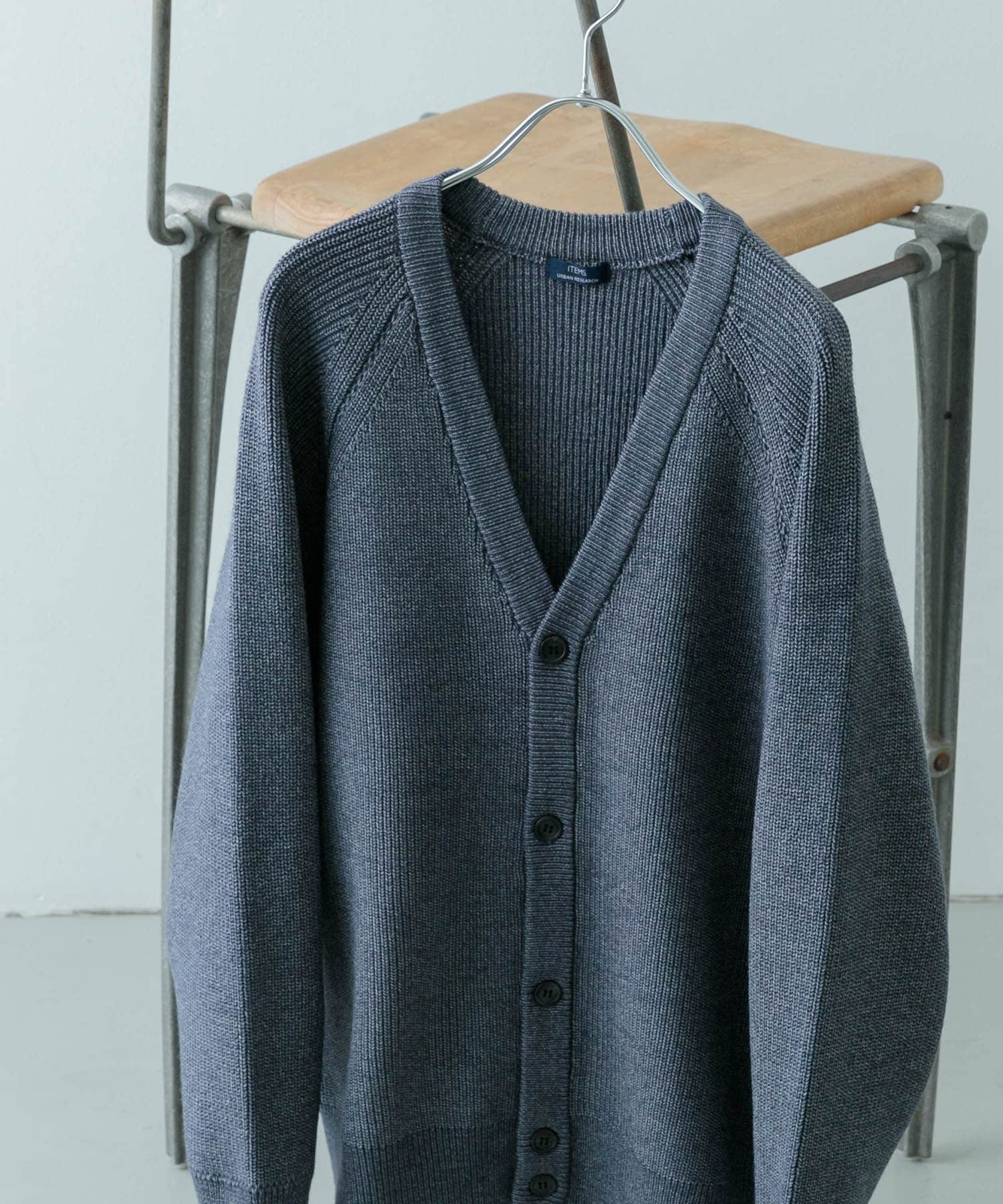 マシンウォッシャブル マシュマロ ニット カーディガン BLU M