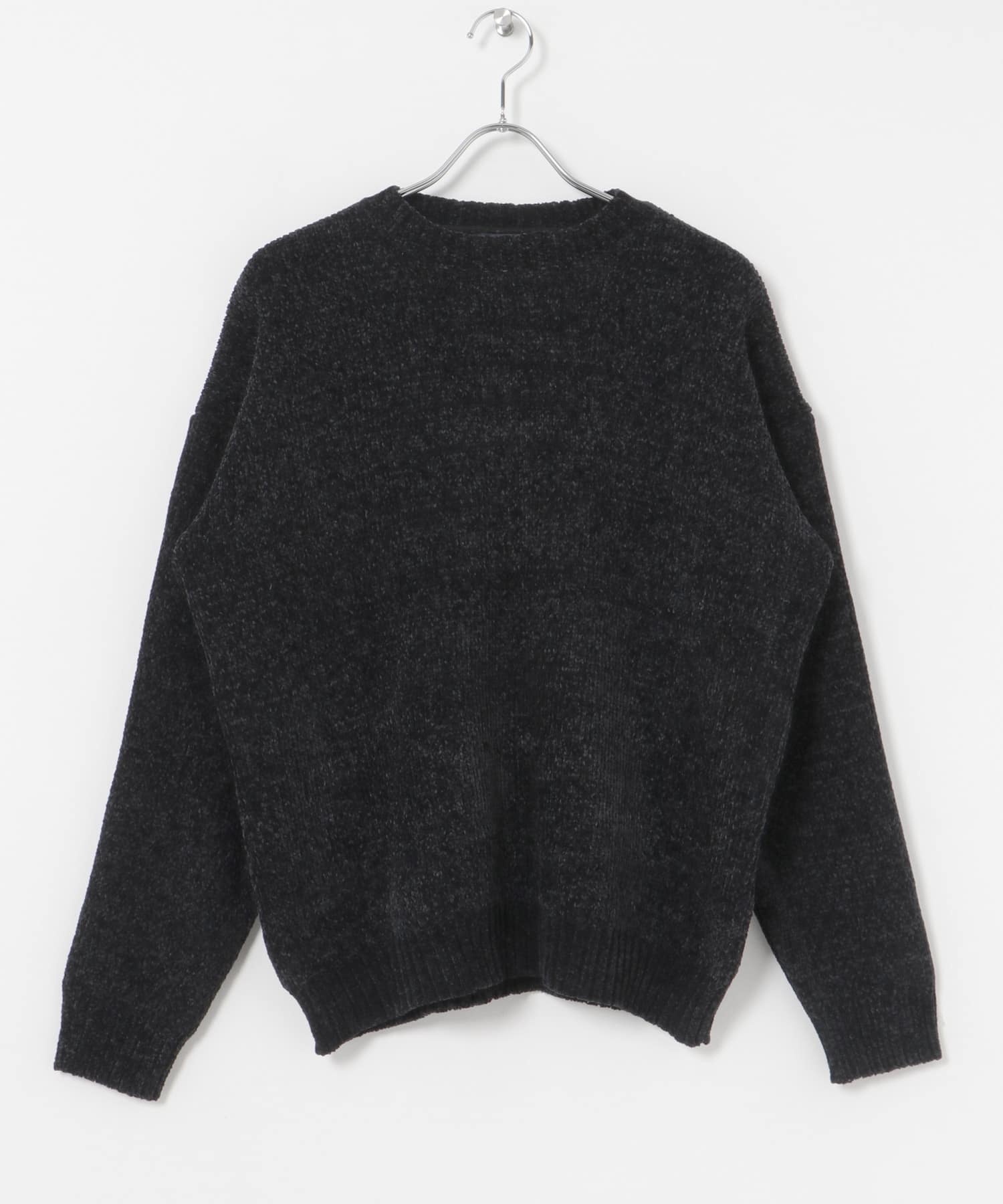 モール クルーネック ニット BLK M