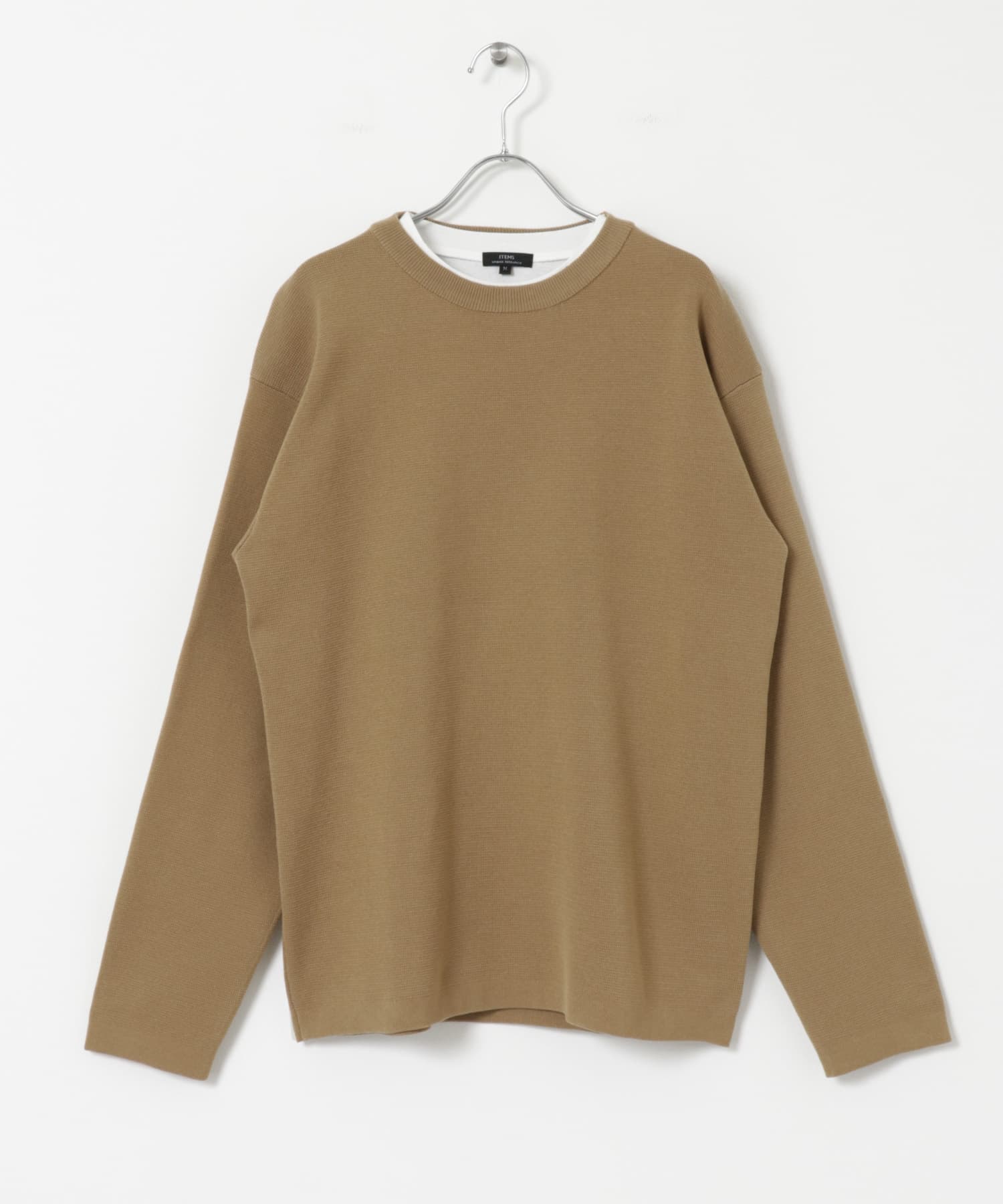 Mウォッシャブルミラノリブニットインナーセット BEG M