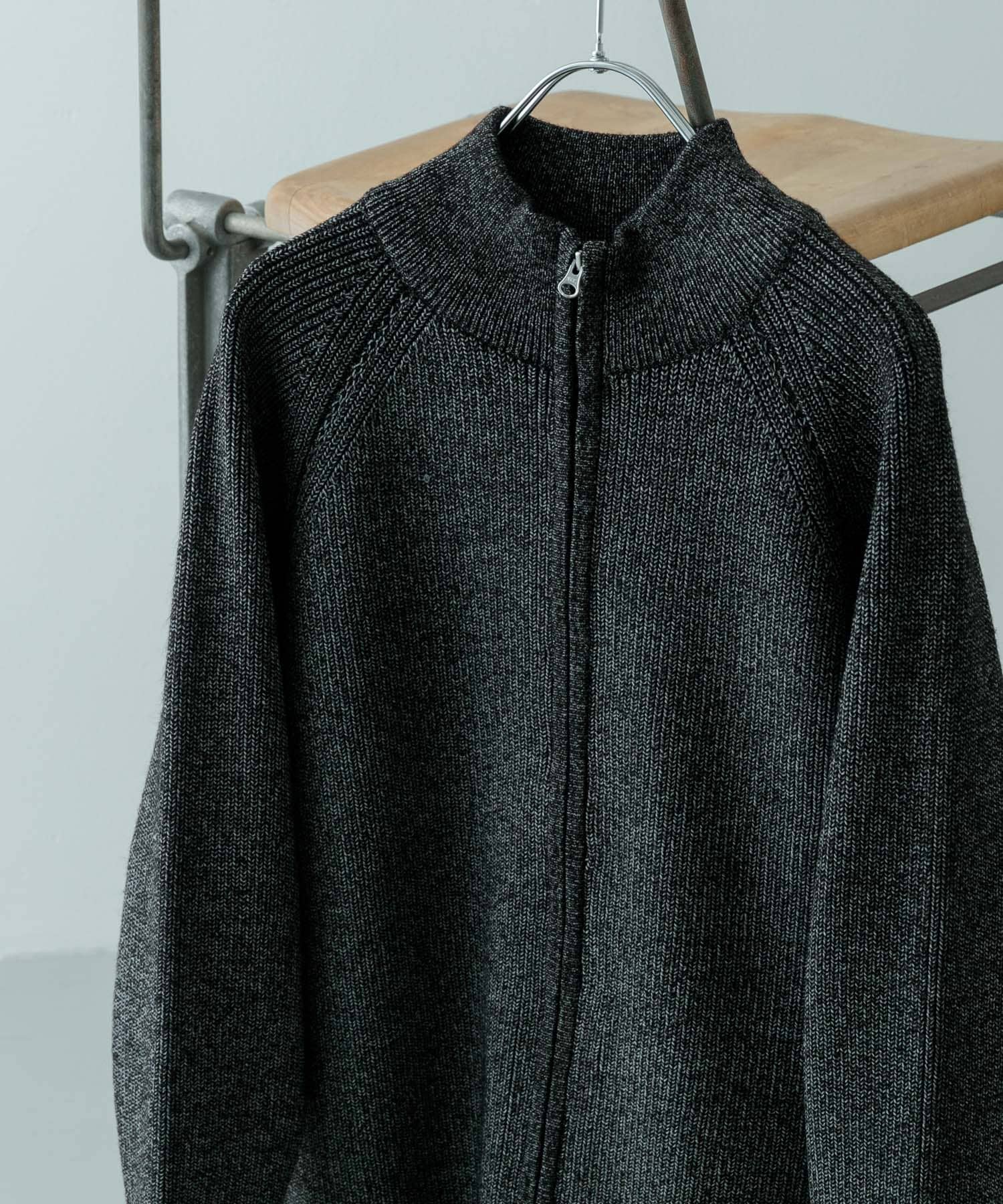 マシンウォシャブルマシュマロドライバーズニット BLK M