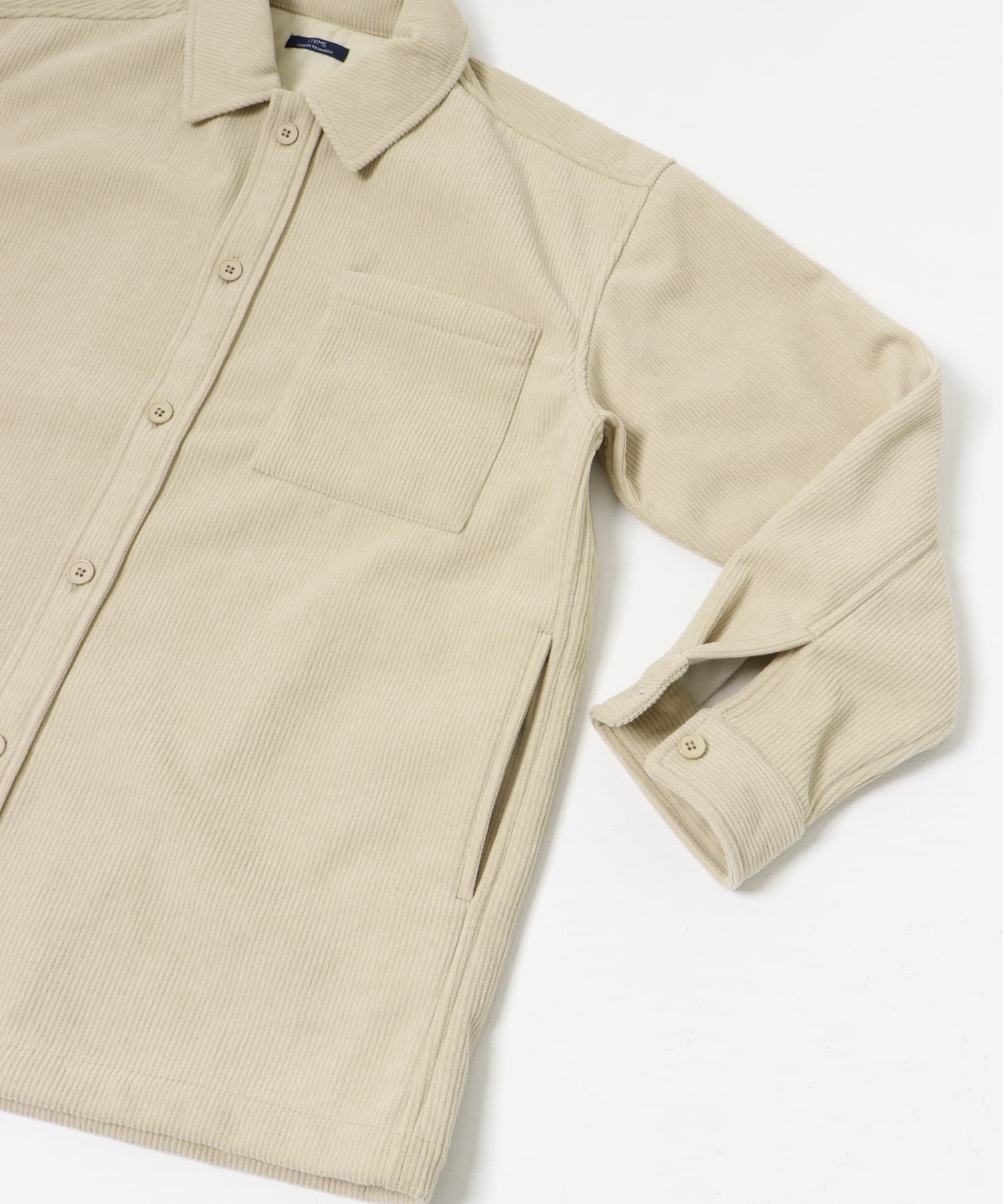 裏フリースボンディングコーデュロイジャケット L.BEIGE M