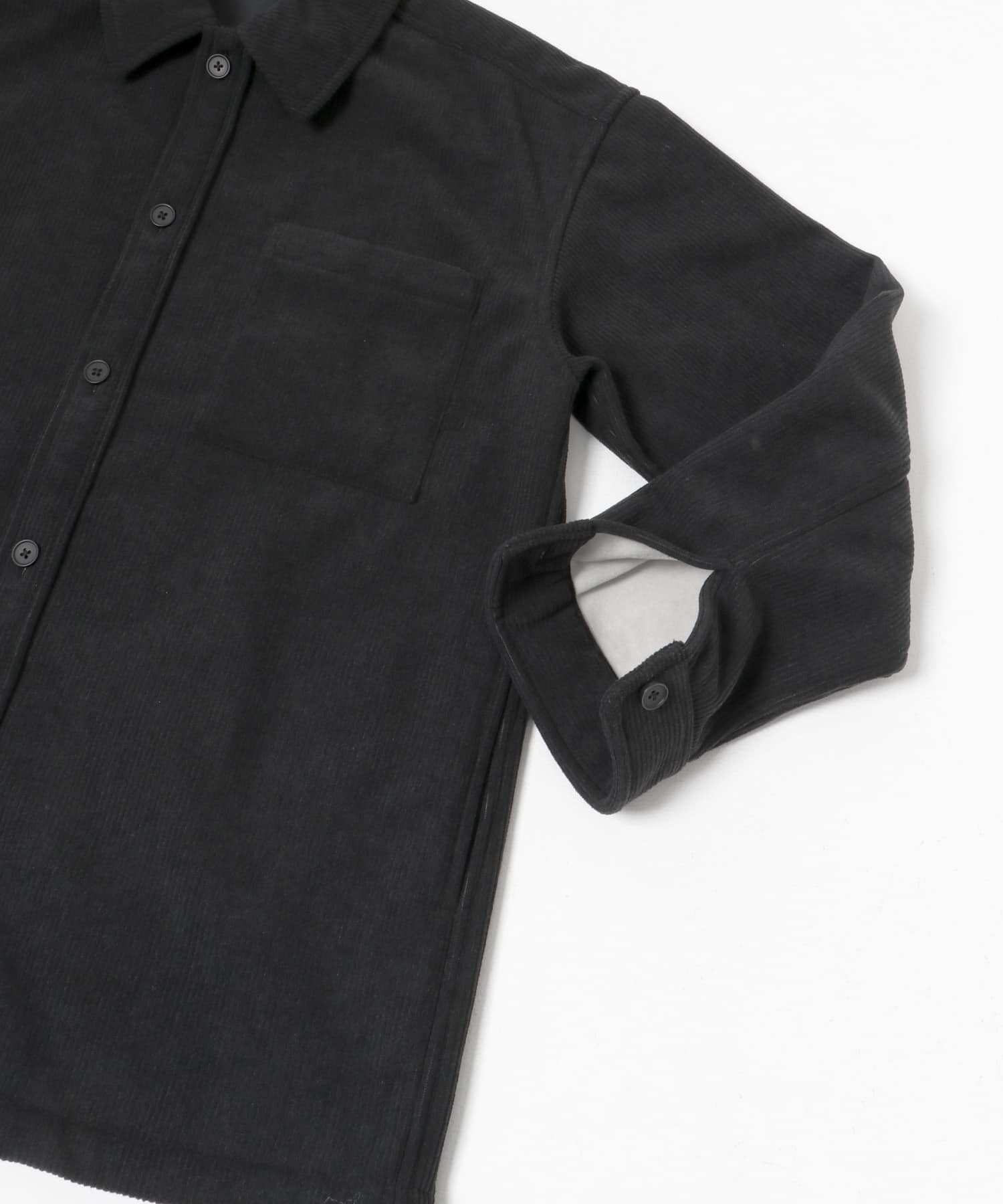 裏フリースボンディングコーデュロイジャケット BLK M