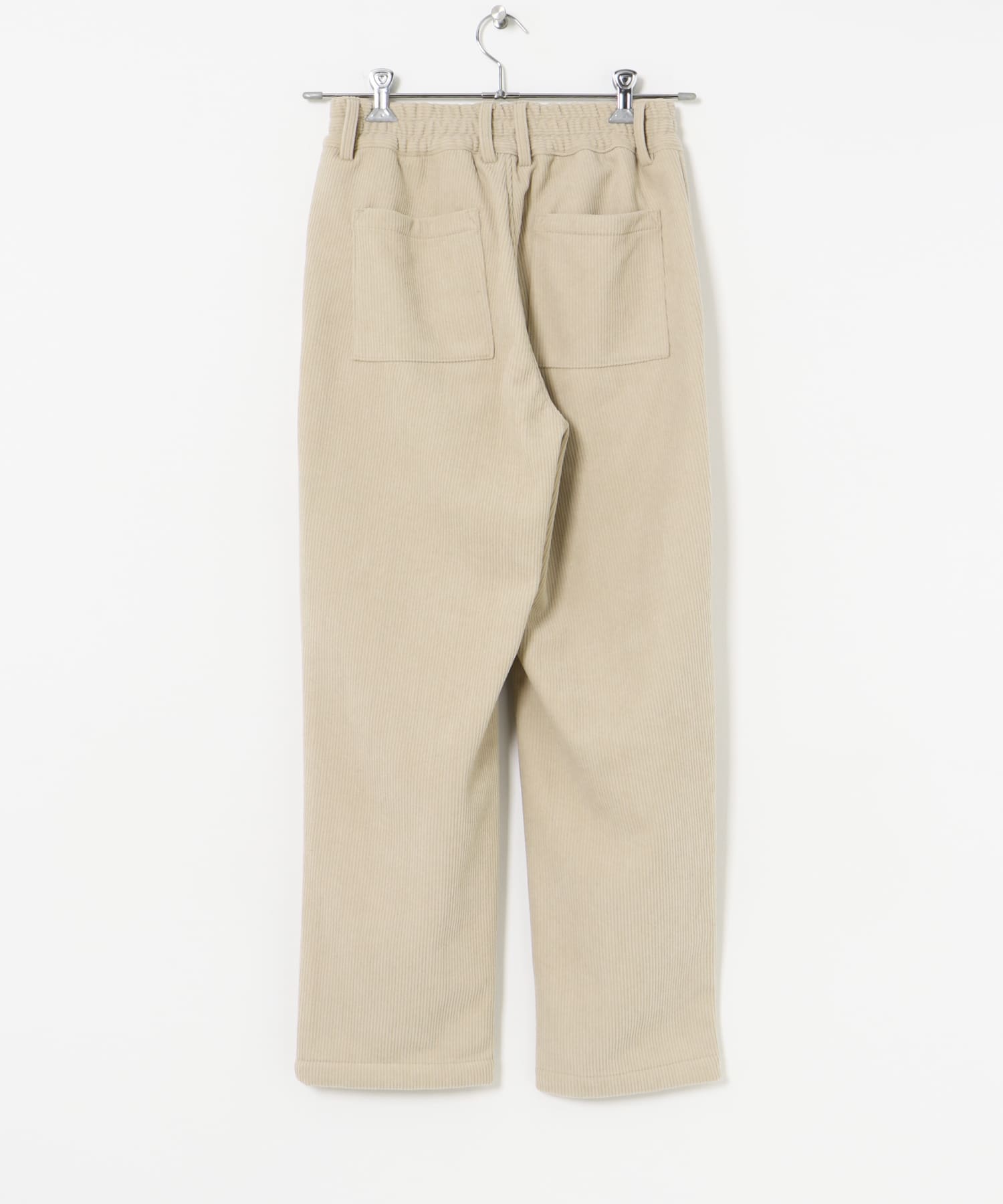 裏フリース ボンディングコーデュロイパンツ L.BEIGE S