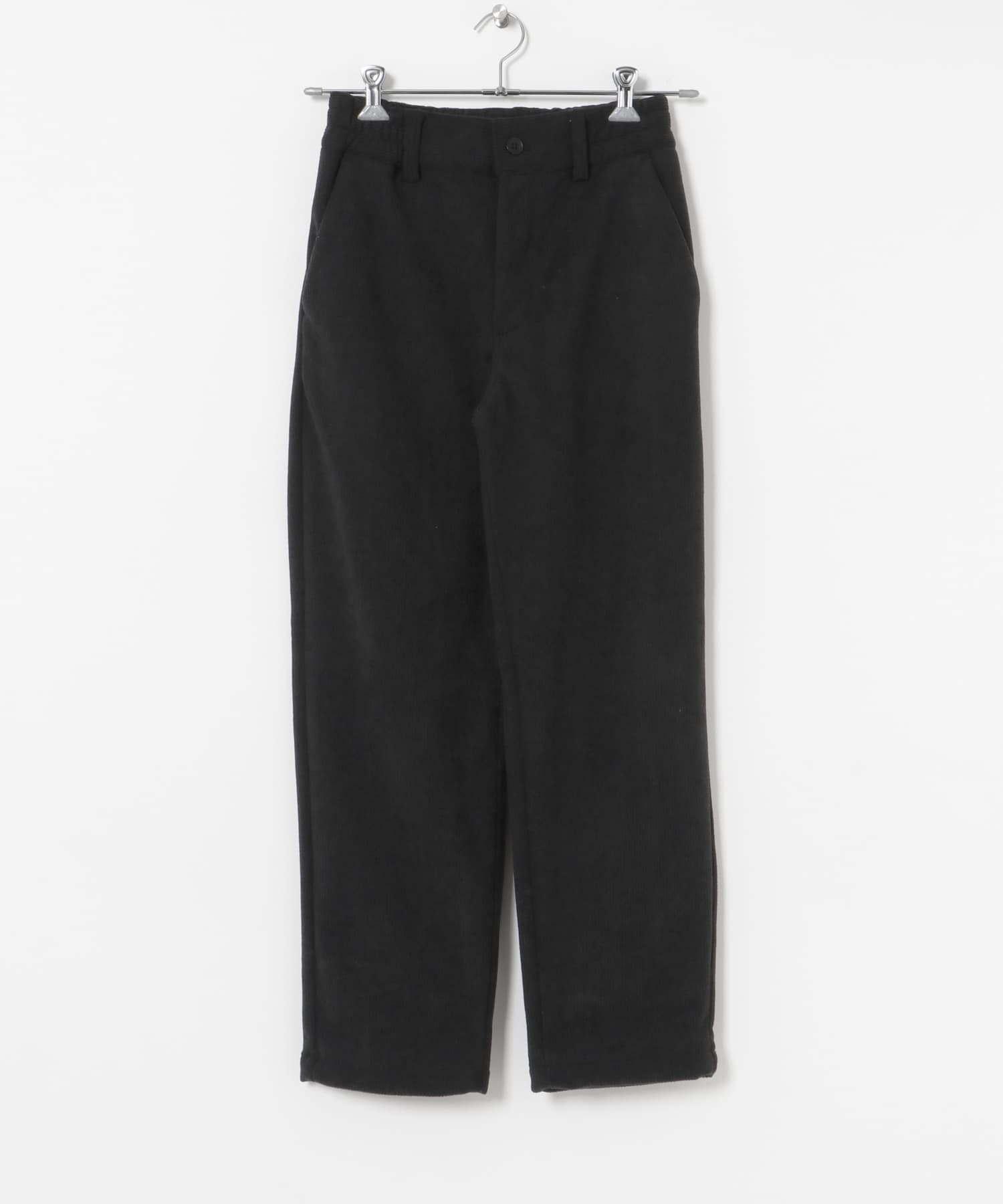 裏フリース ボンディングコーデュロイパンツ BLK S