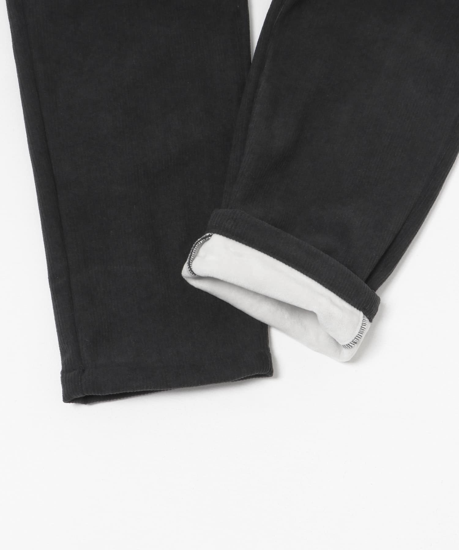 裏フリース ボンディングコーデュロイパンツ BLK S