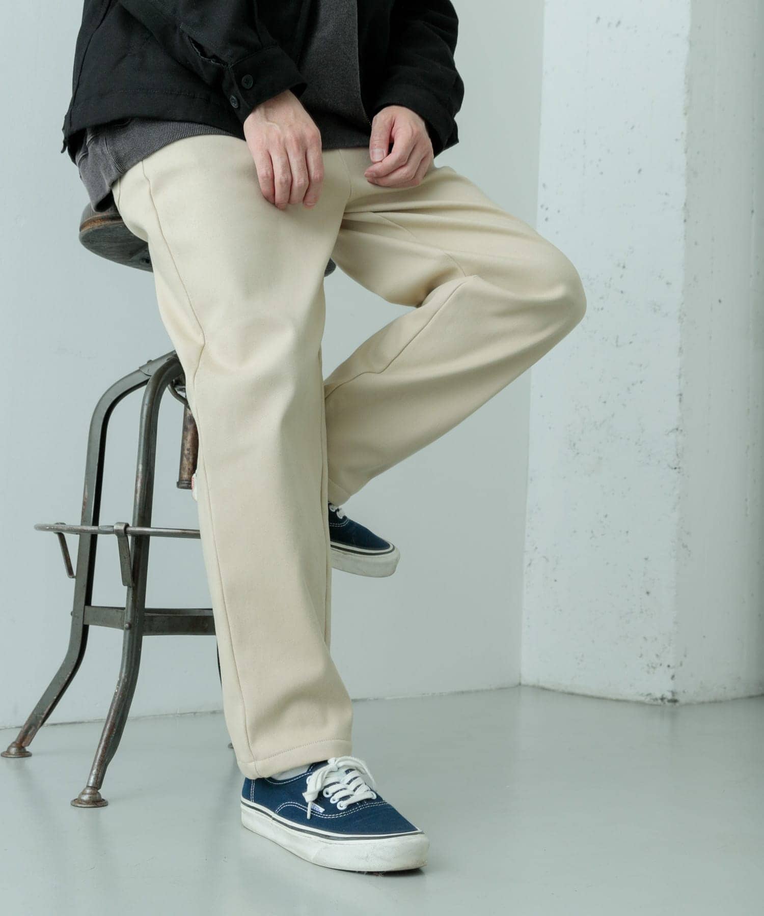 WORK NOT WORK URBAN RESEARCH チノクロスパンツ 裏フリース リラックスチノパンツ(M L.BEIGE): ボトム｜URBAN RESEARCH