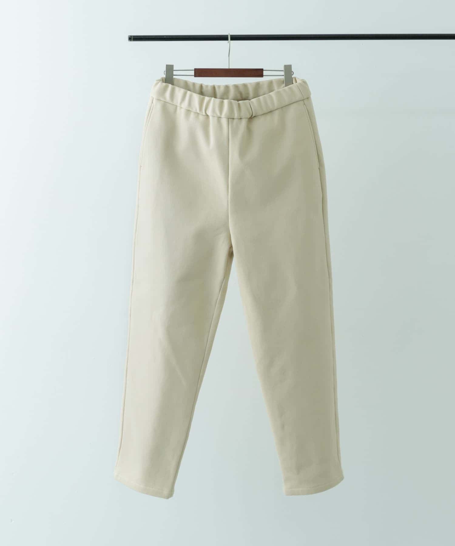 裏フリース リラックスチノパンツ L.BEIGE M