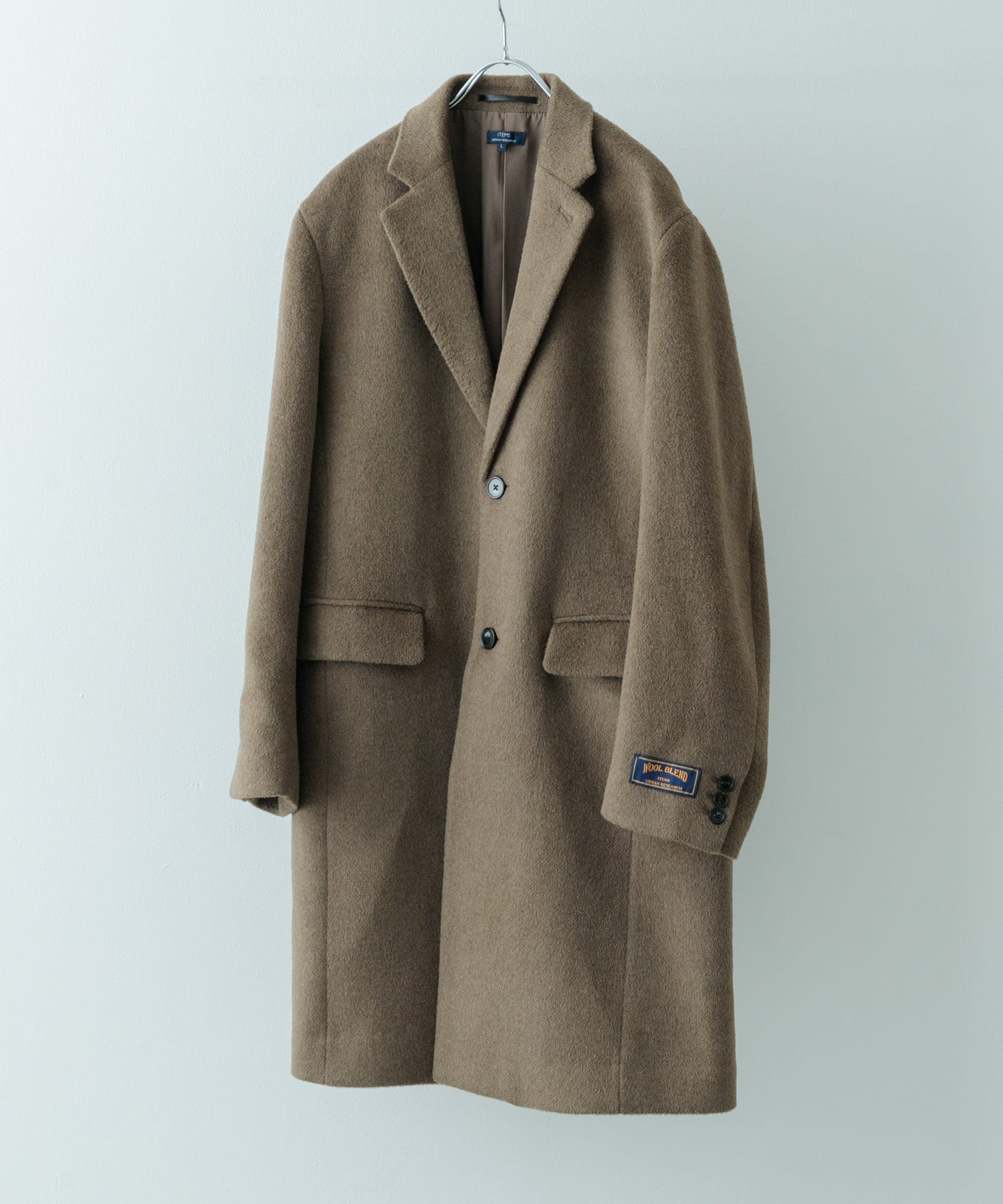 ウール混 メルトン チェスターコート