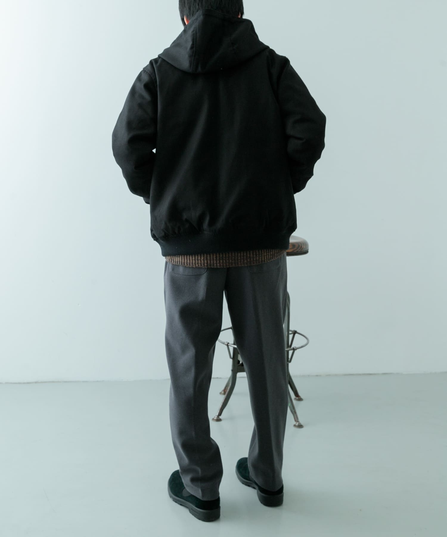 ZIP UP フーディー ダック ジャケット(M BLK): アウター｜URBAN
