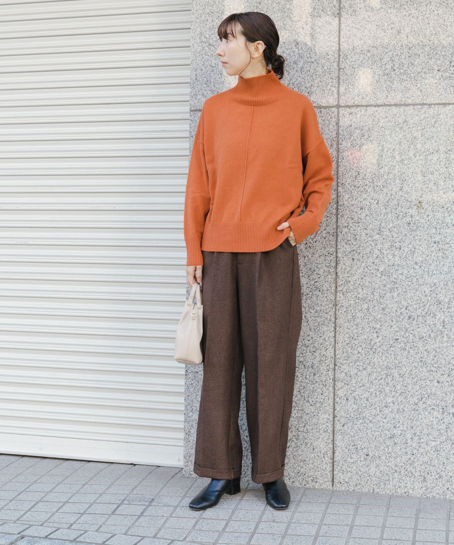 PANTS:IT47-24A007/ベルト付きパンツ