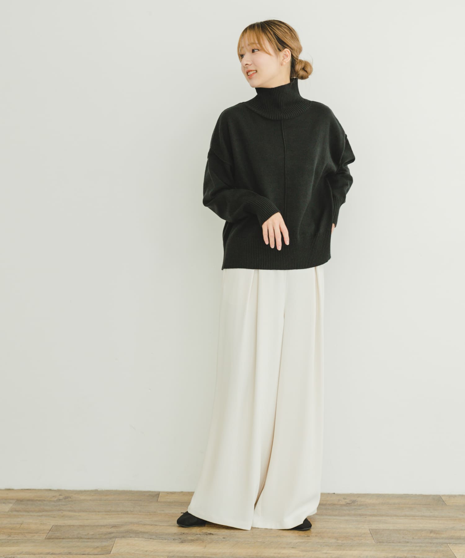 PANTS:IT47-24A001/タックワイドイージーパンツ