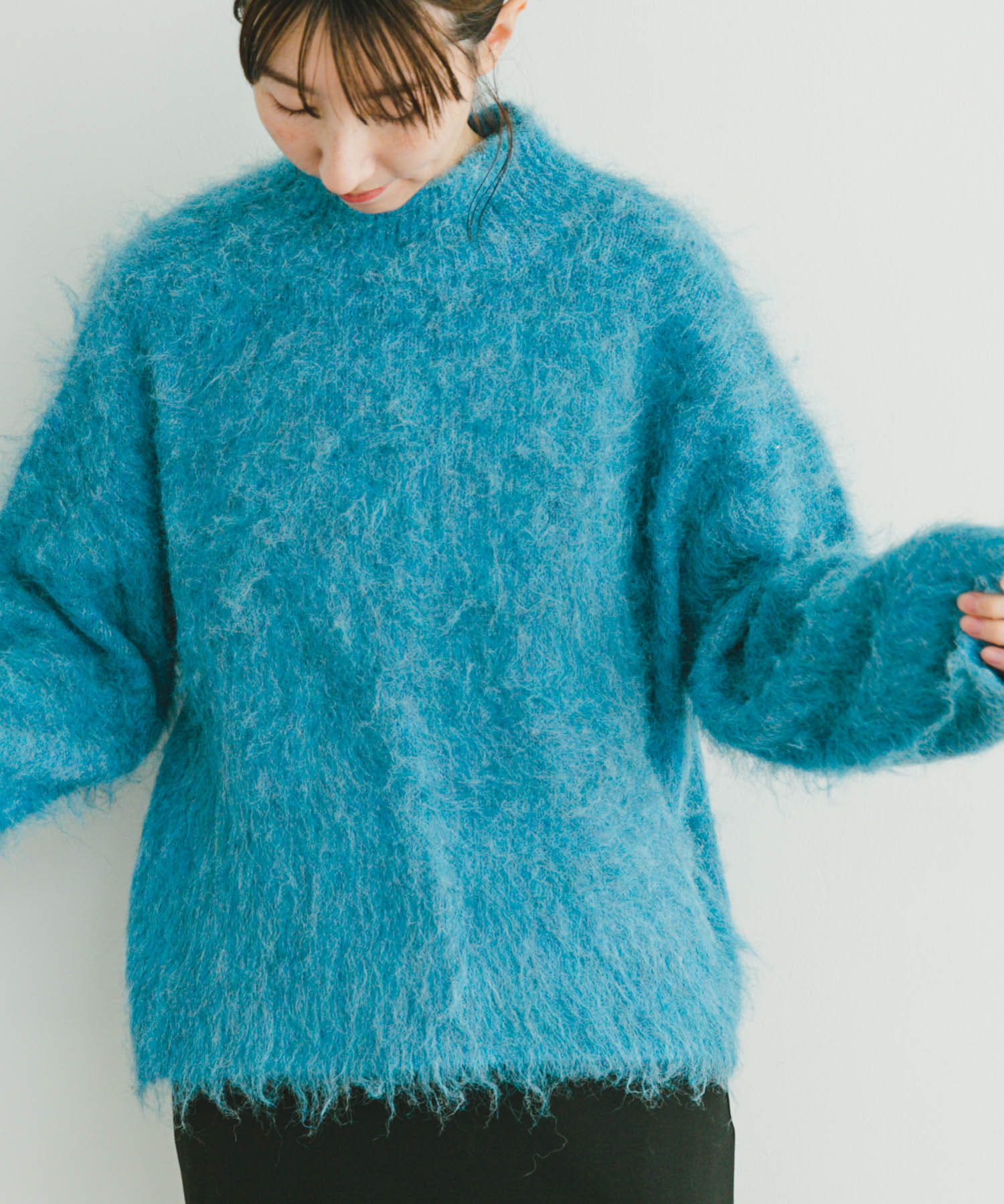 ミックスシャギーハイネックニット(FREE L.GRY): トップス｜URBAN