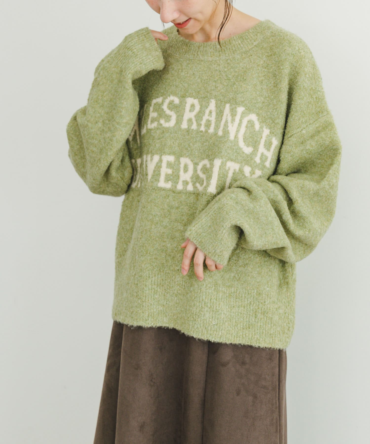 ブークレビッグロゴニット MNT FREE