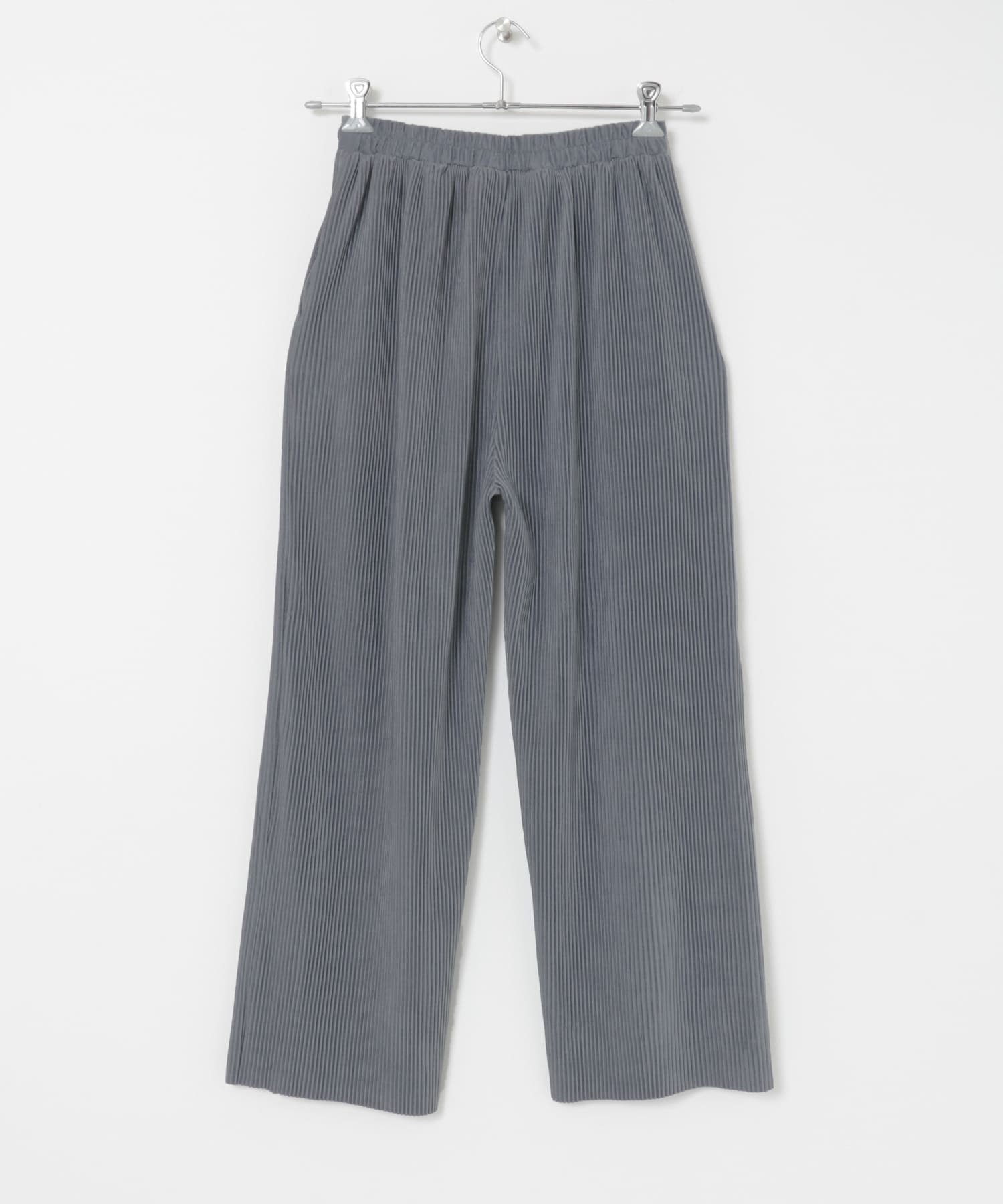 プリーツシャーリングパンツ GRY FREE