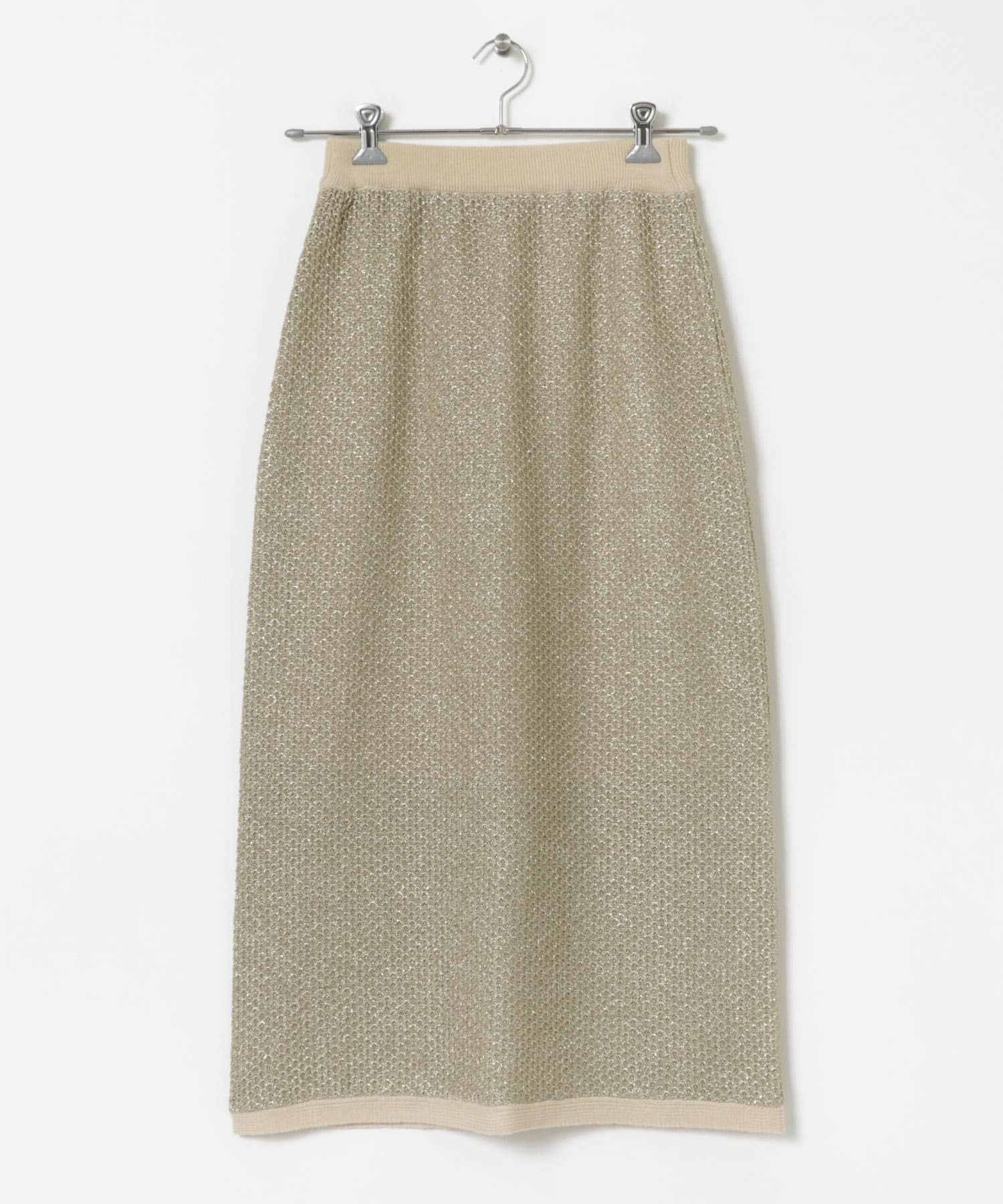 ラメメッシュニットスカート GLD FREE