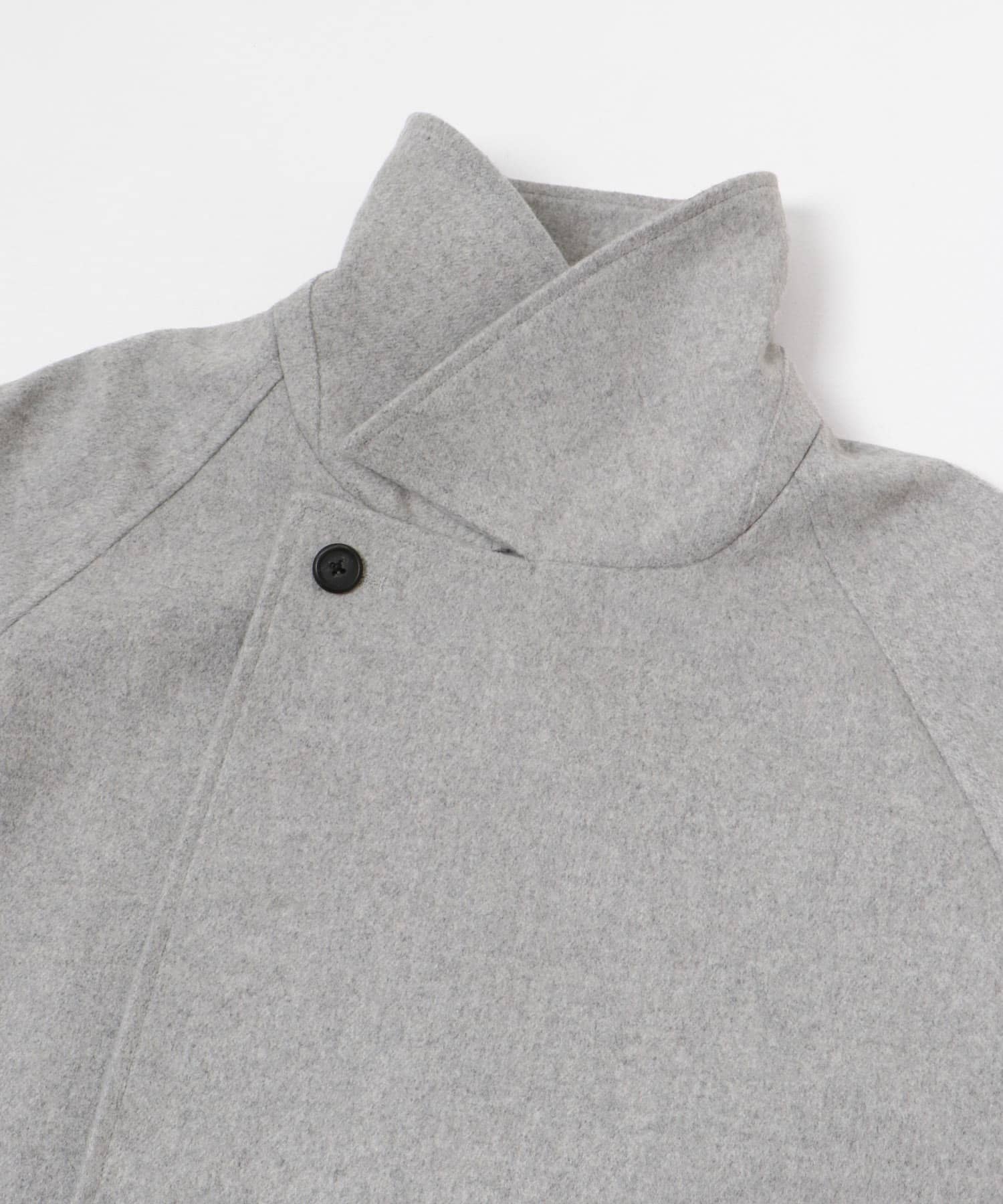 ウールミックスビッグコート GRY FREE