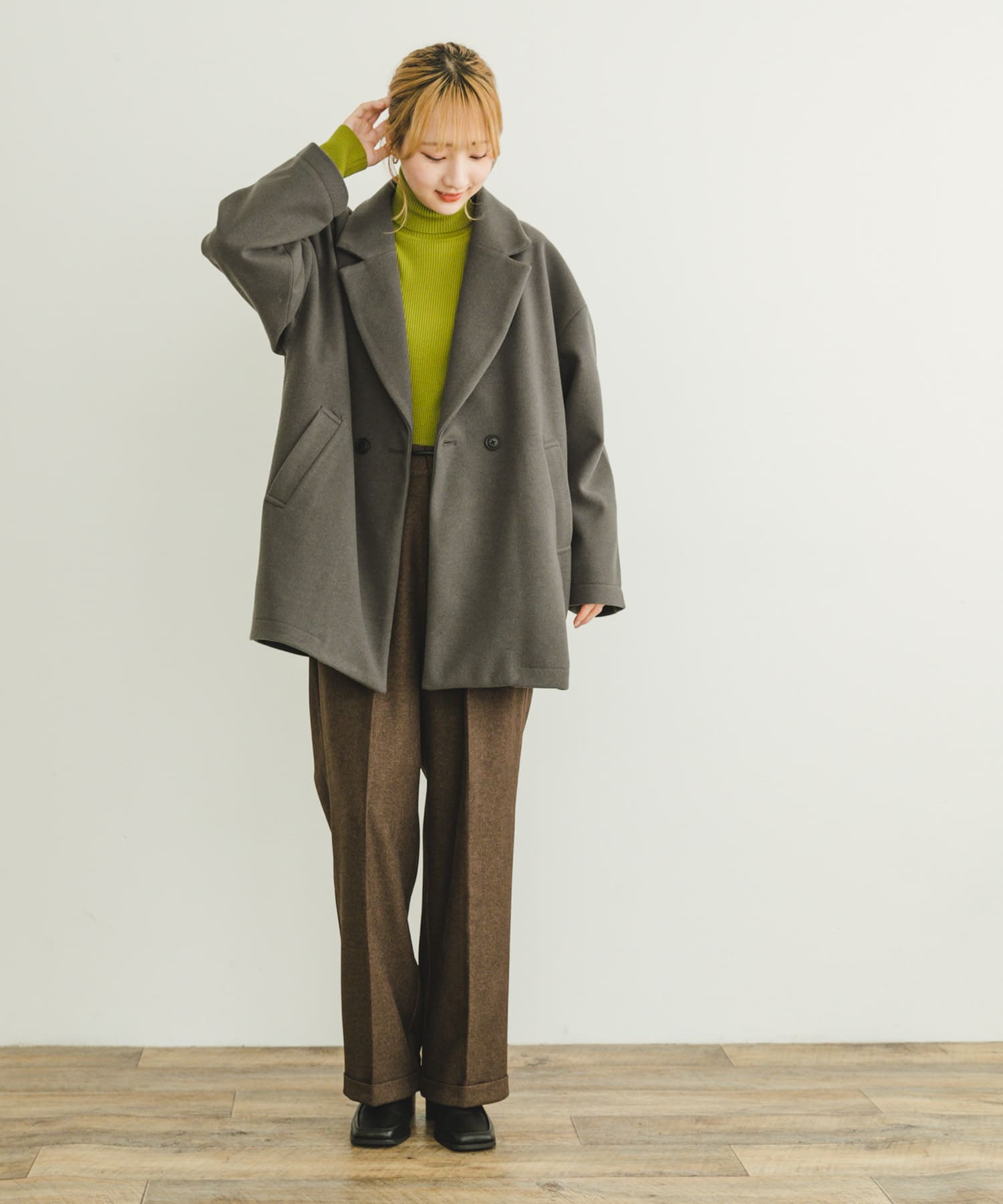 PANTS:IT47-24A007/ﾍﾞﾙﾄ付きﾊﾟﾝﾂ