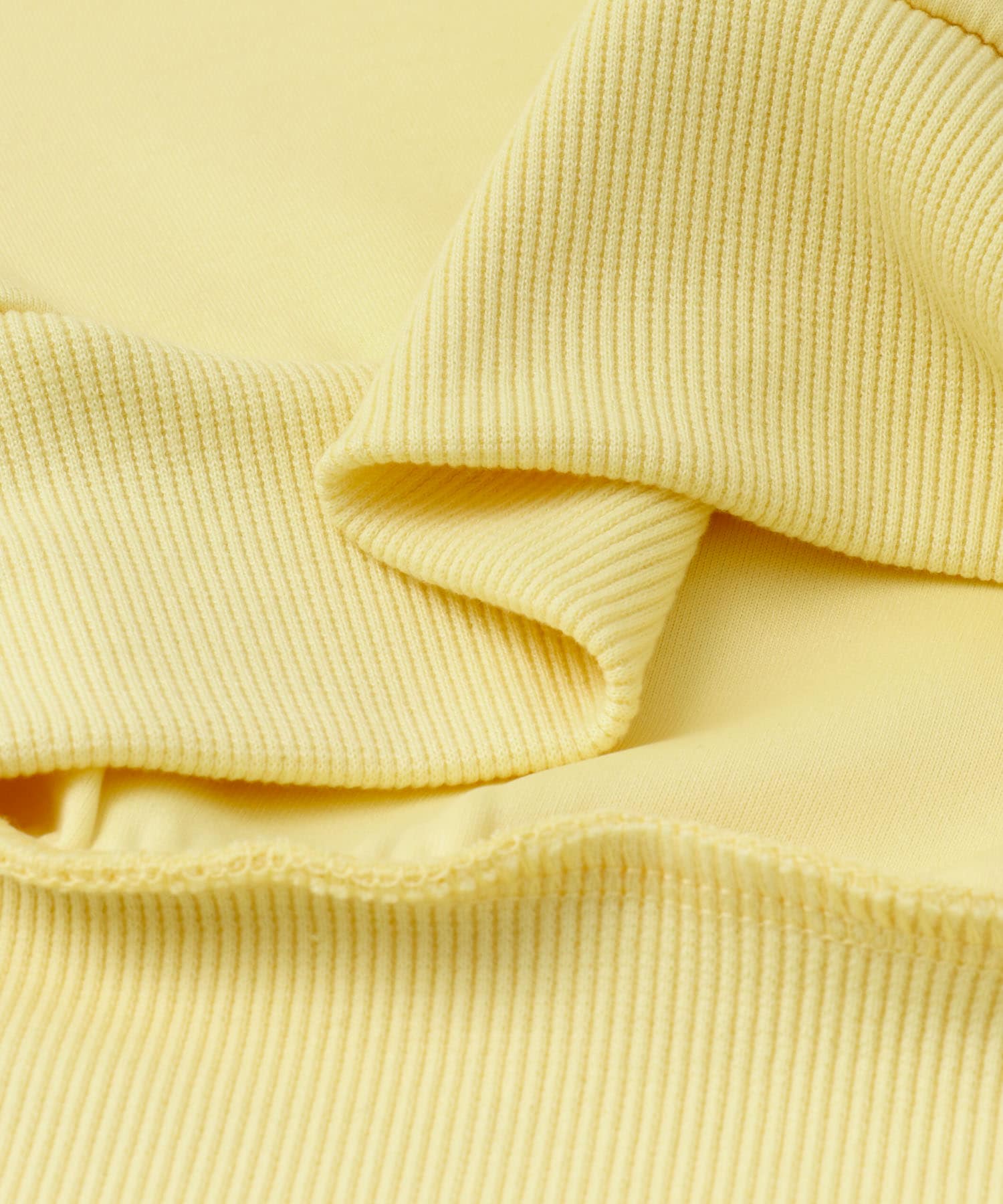 ストレッチダンボール クルーネックプルオーバー YEL M