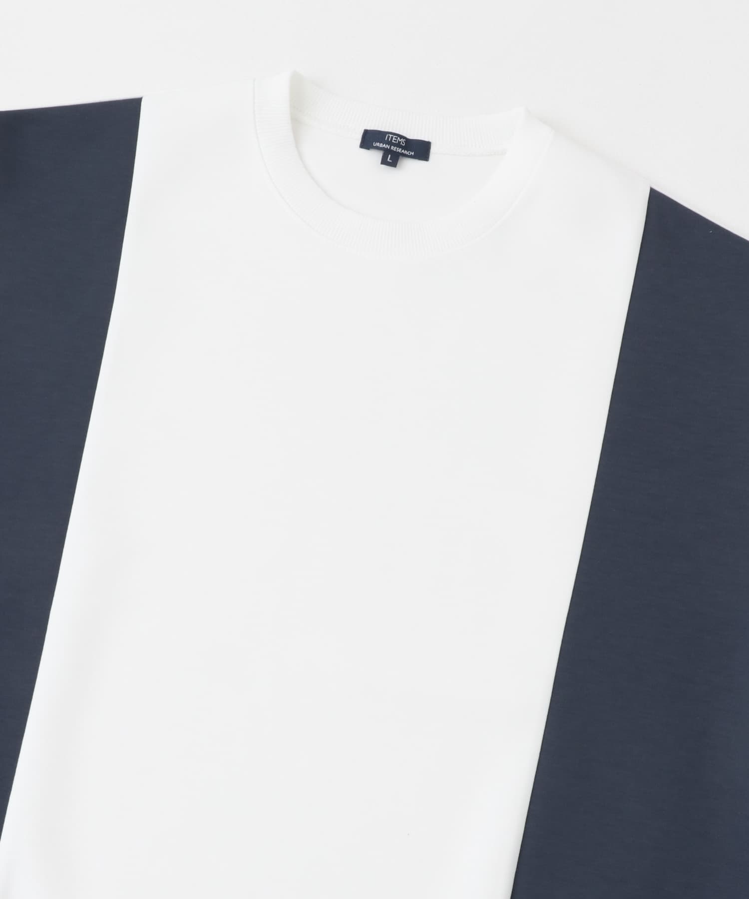 ストレッチダンボール 切替トップス B NVY M