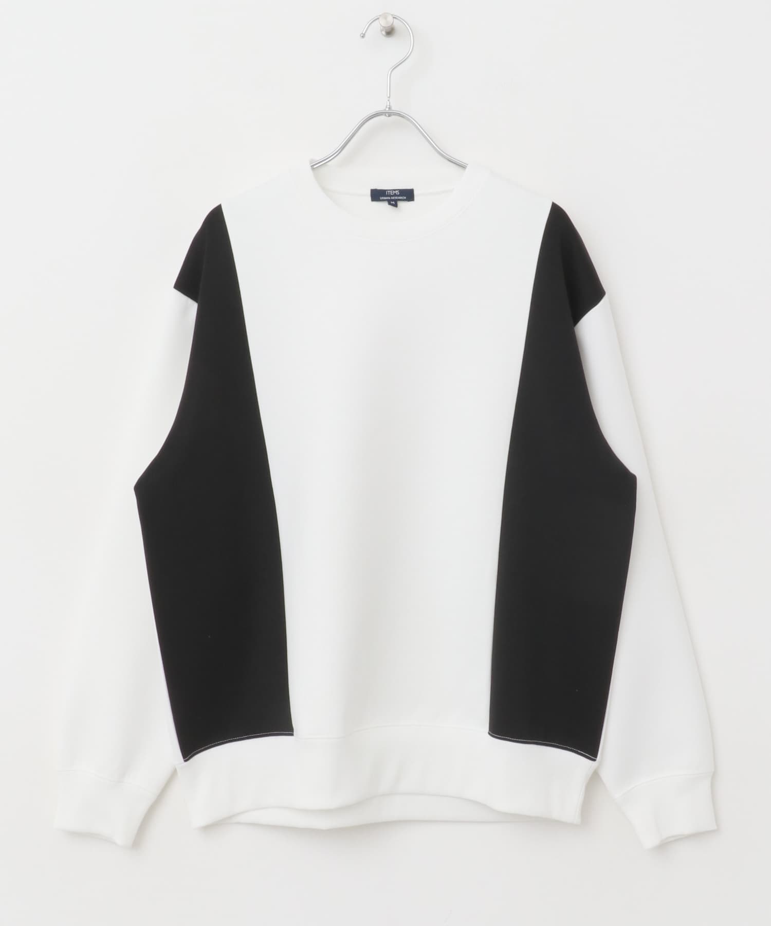 ストレッチダンボール 切替トップス B BLK M