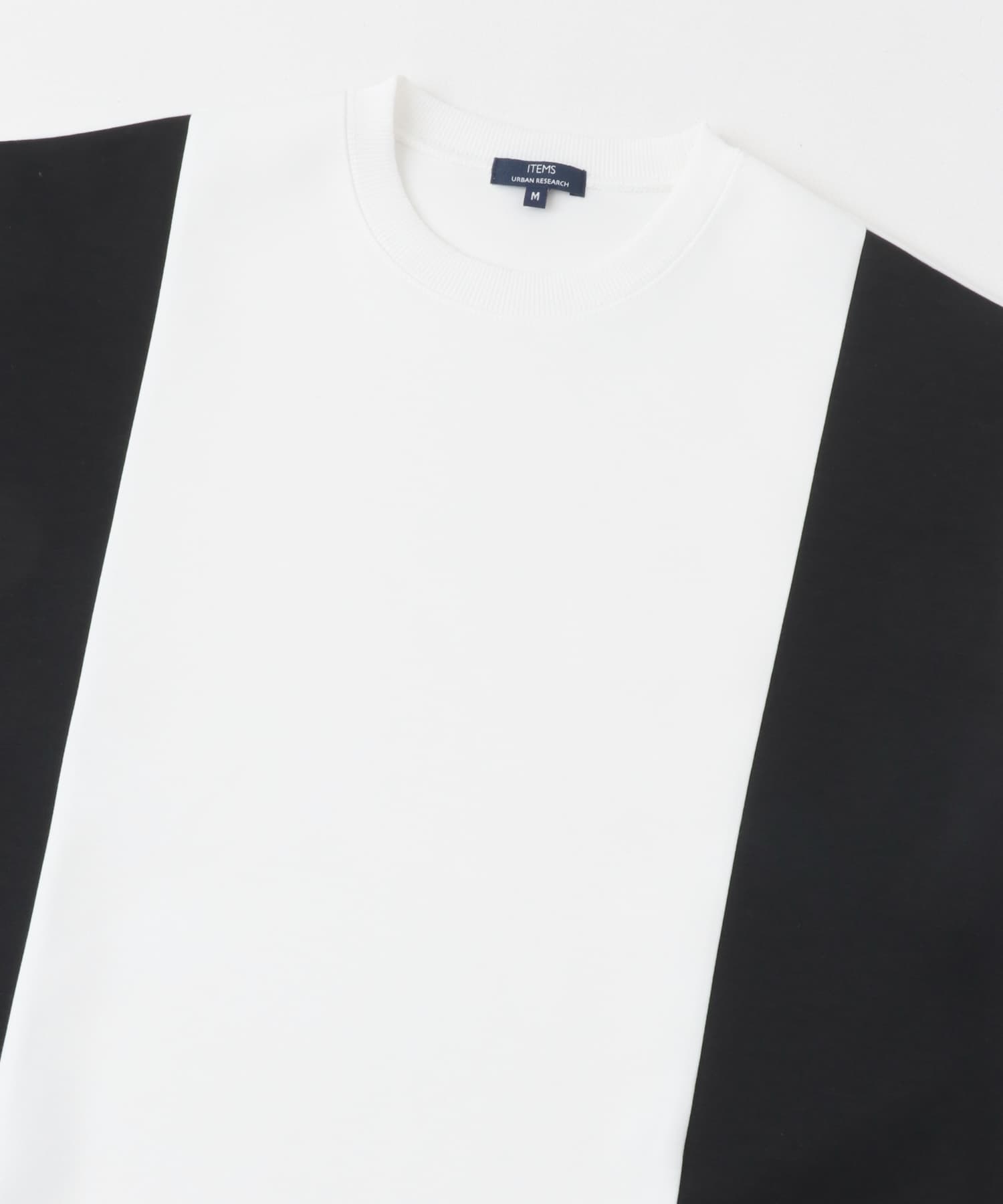 ストレッチダンボール 切替トップス B BLK M