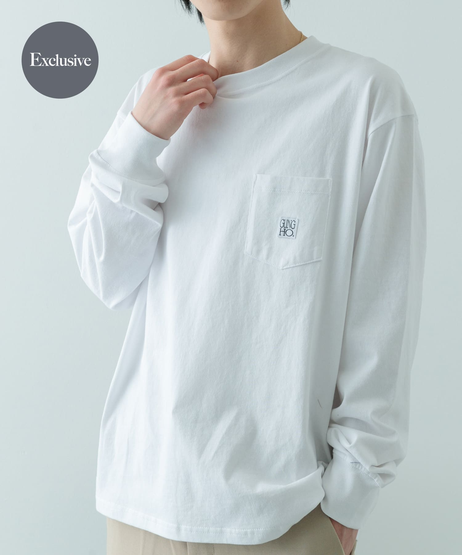 『別注』GUNGHO×ITEMS　ポケットロングTシャツ