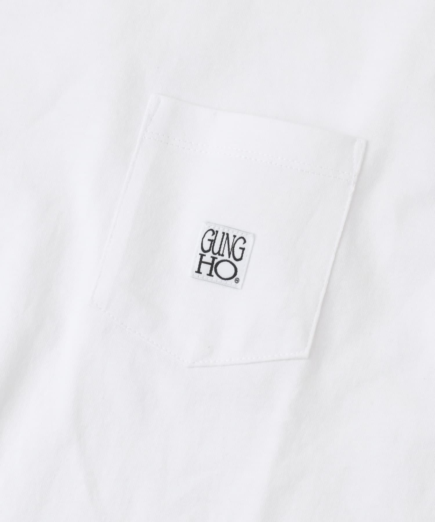 『別注』GUNGHO×ITEMS　ポケットロングTシャツ WHT M
