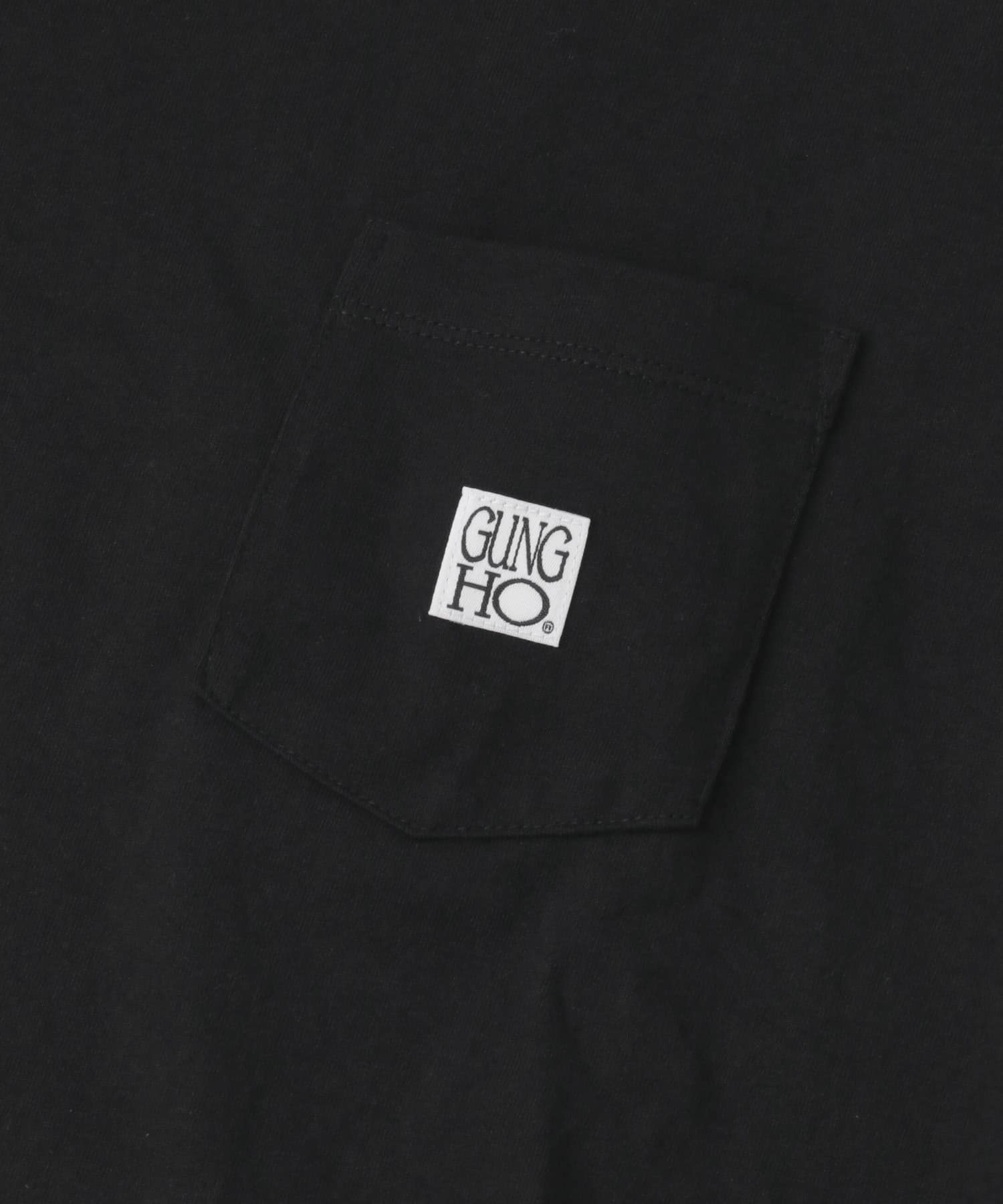 『別注』GUNGHO×ITEMS　ポケットロングTシャツ BLK M
