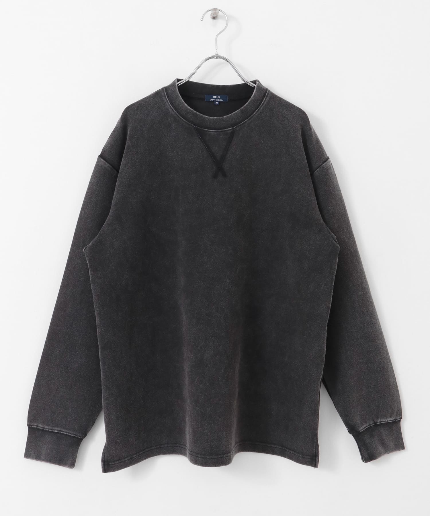 フェードダンボール クルーネックTops BLK M