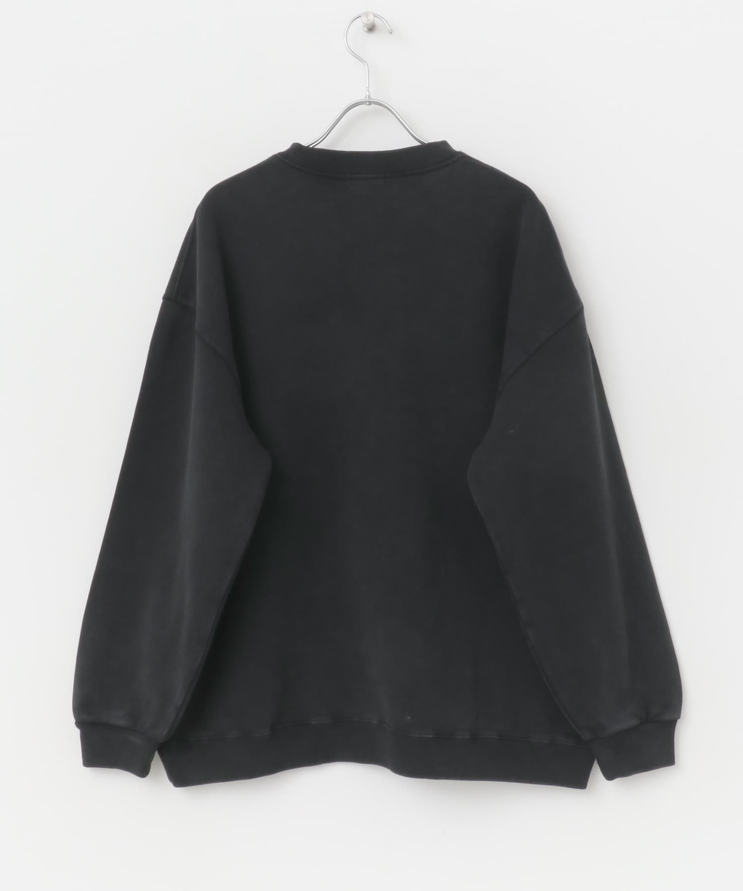 『XLサイズあり』パウダー加工 クルーネックスウェットプルオーバー Rock M