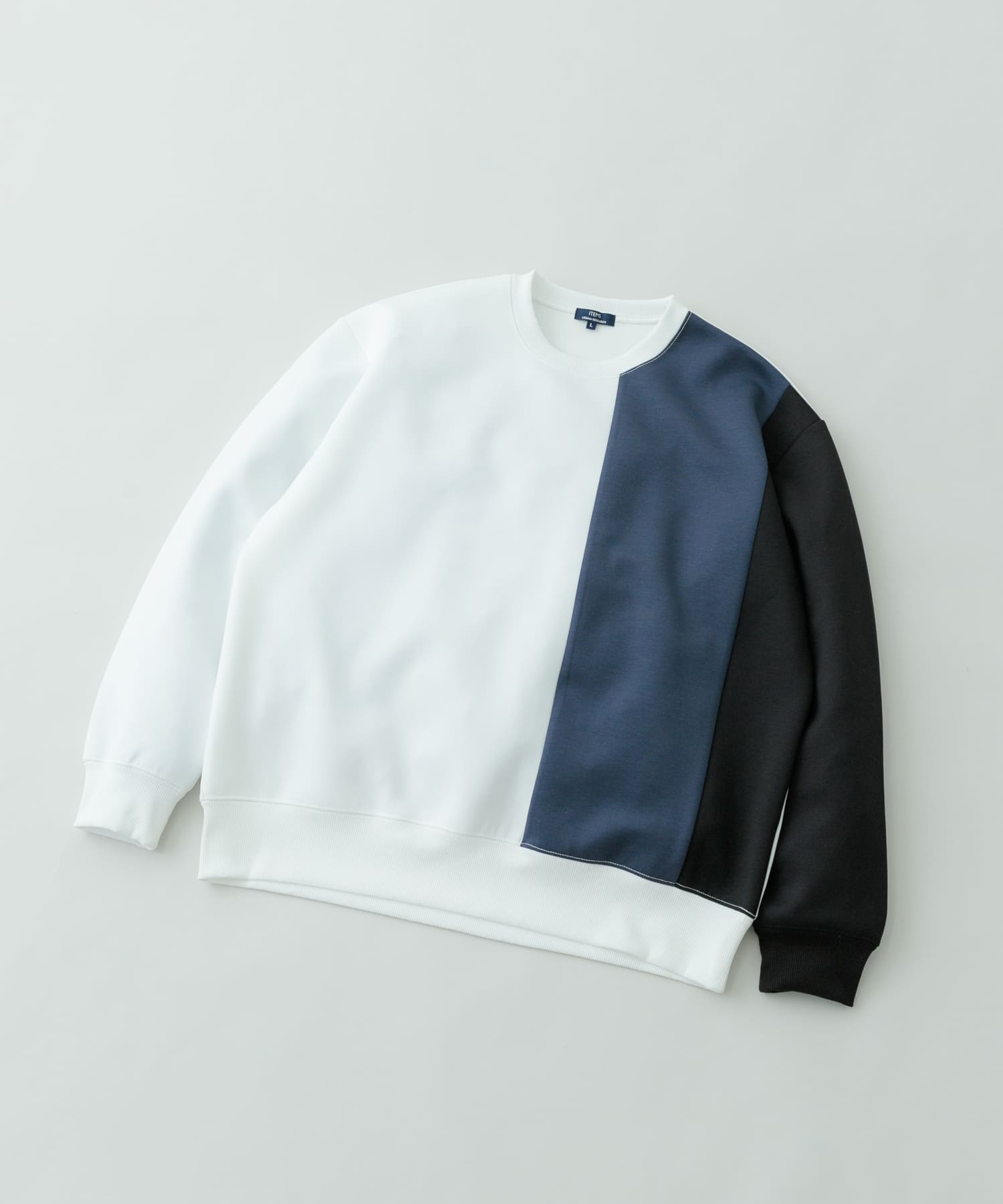 ストレッチダンボール 切替トップス A NVY M