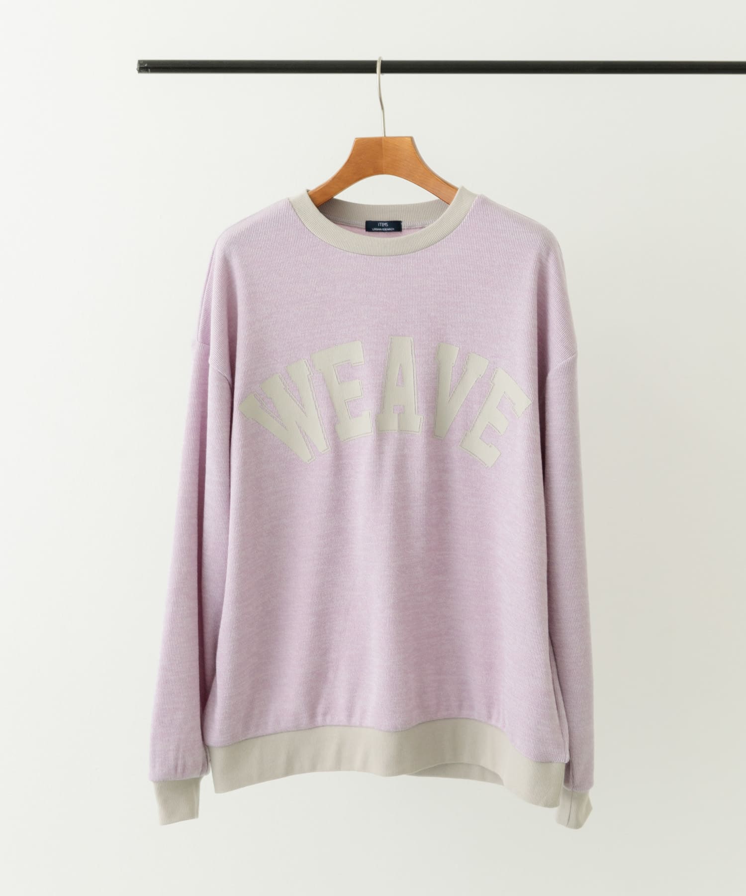 ビンテージプリントスウェットライクニット