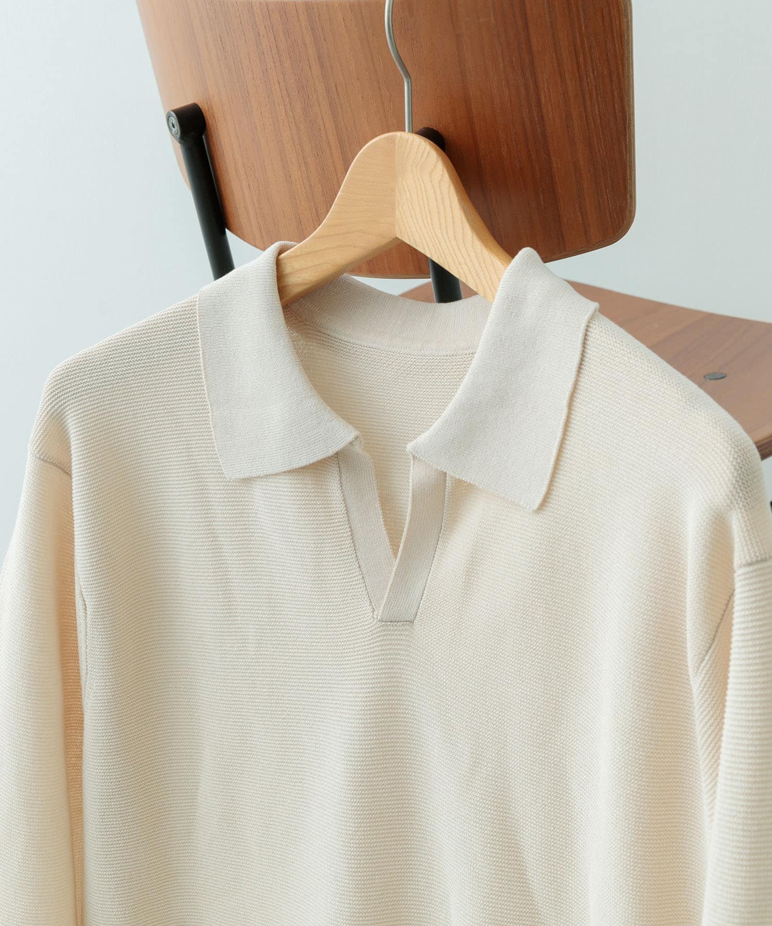 ガーター編みスキッパーニット