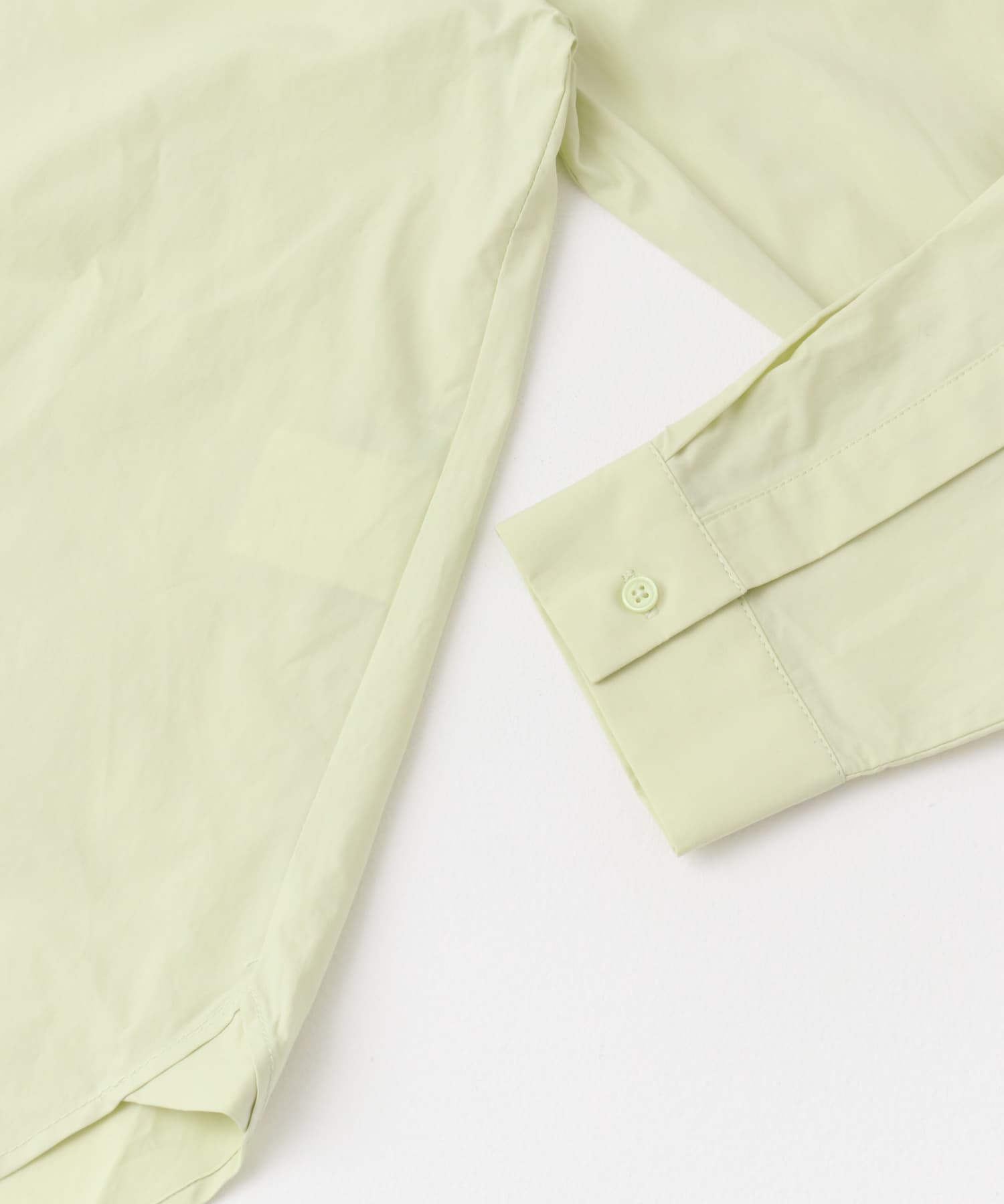 ブロード ラウンドカラーシャツ LIME GREEN M
