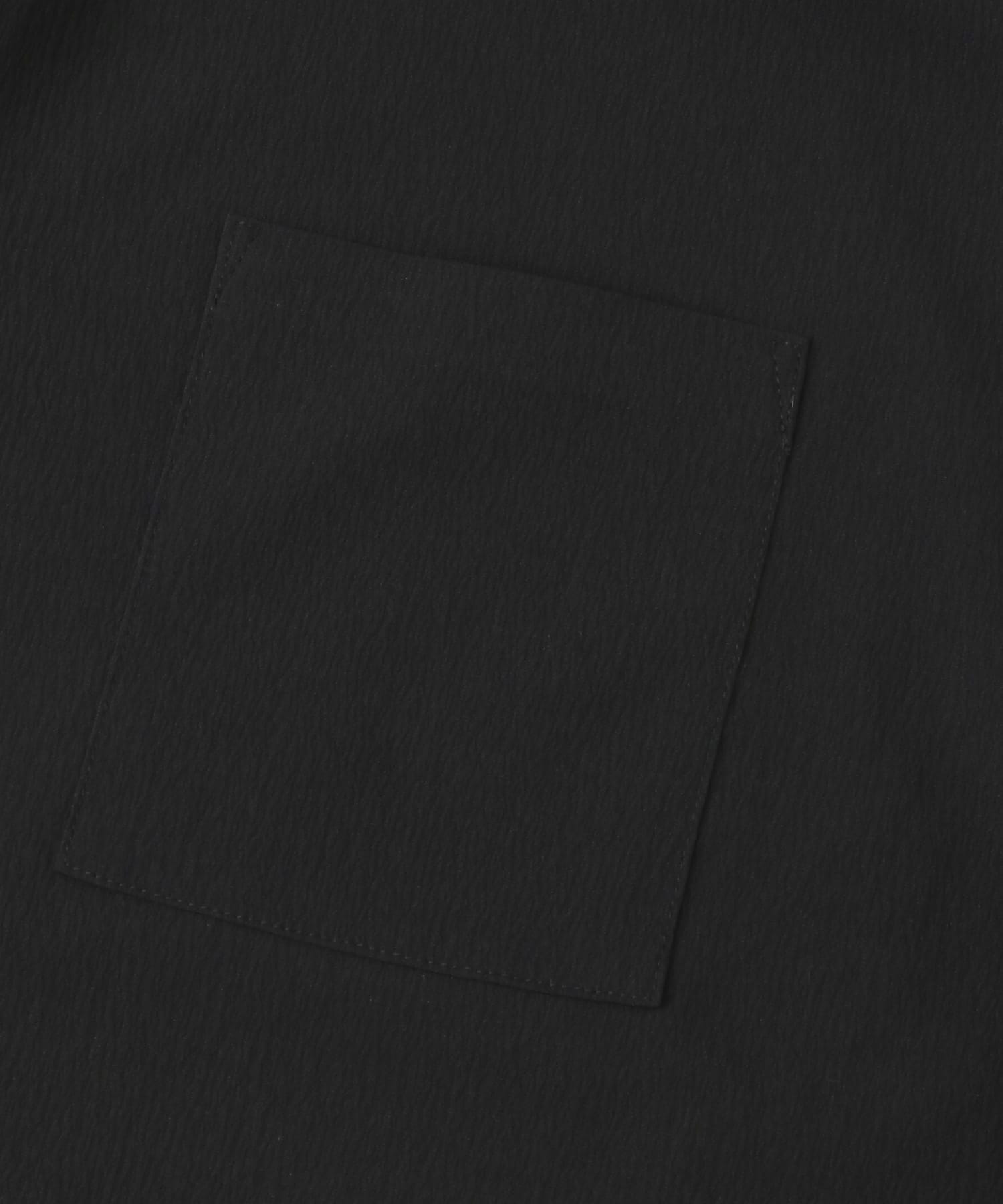 『セットアップ対応』ヨウリュウレギュラーカラー長袖シャツ BLK M