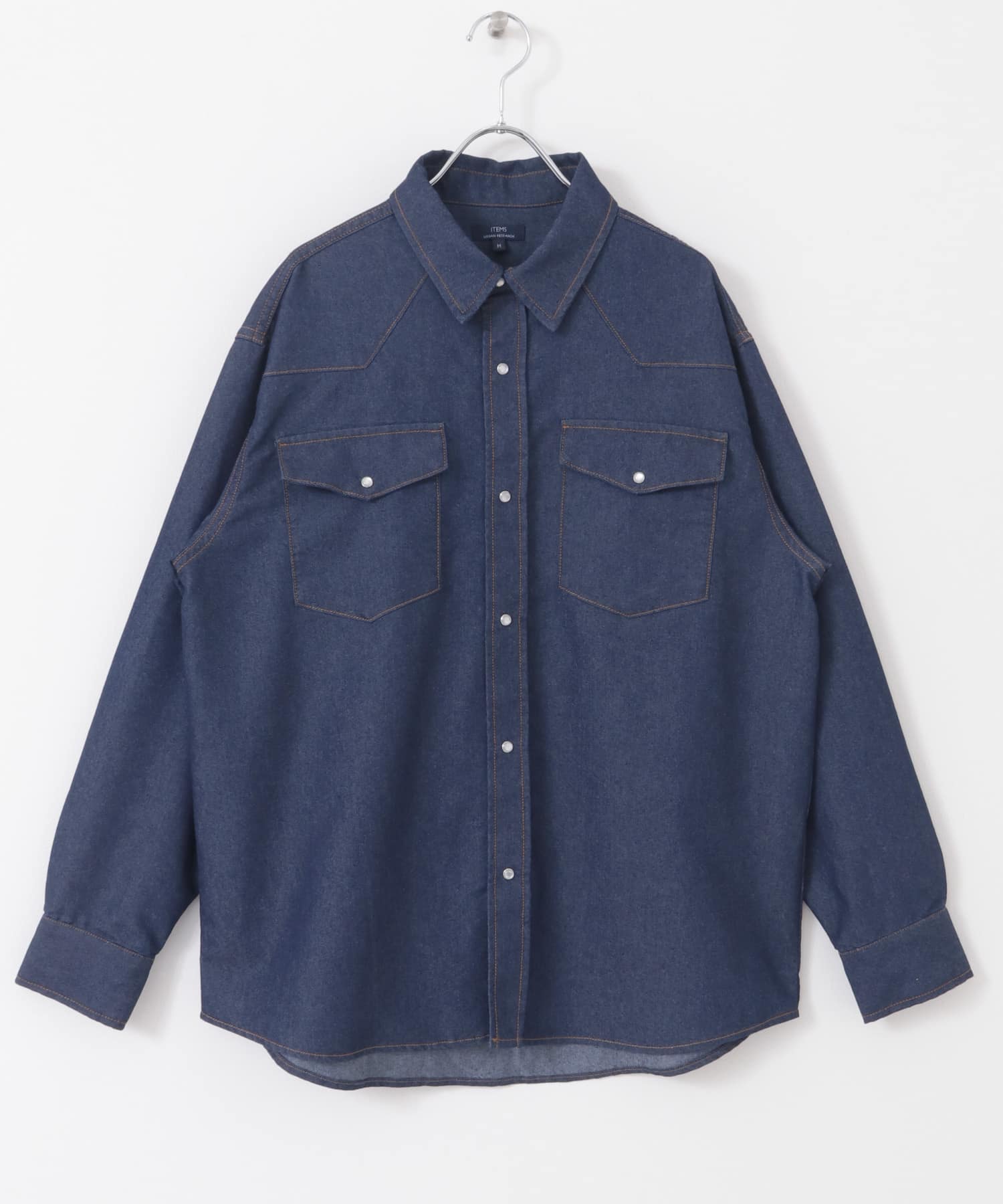 6.5oz Denim WesternShirts BLU M