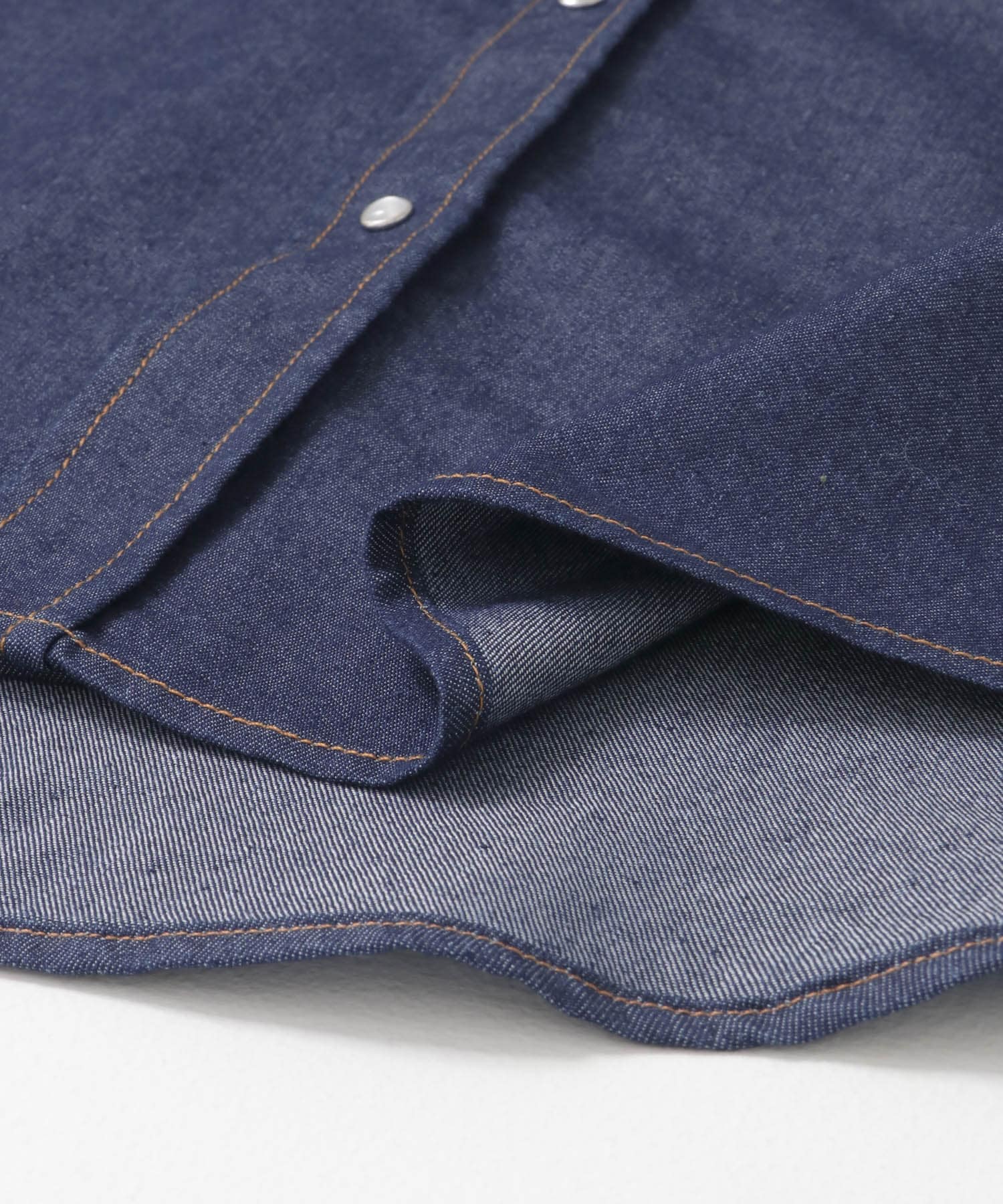 6.5oz Denim WesternShirts BLU M